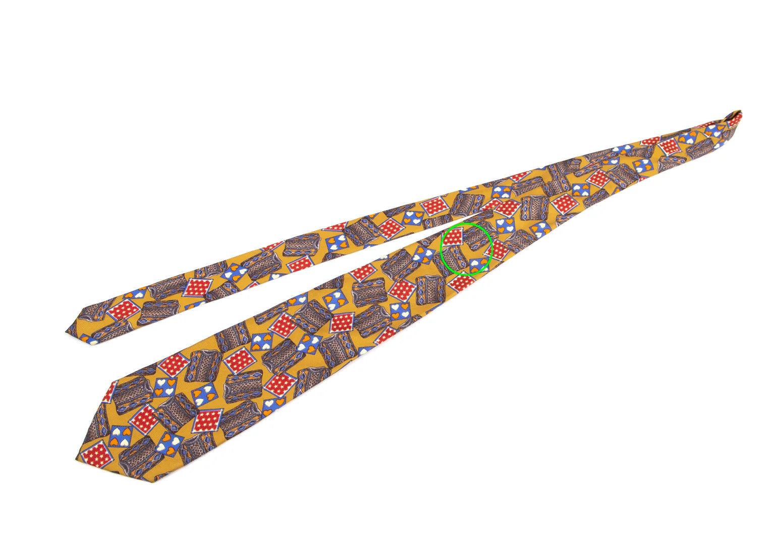 Jean Paul Gaultier Silk Sweater Print Tie in Brown Multi Size ONE SIZE - 2 Thumbnail