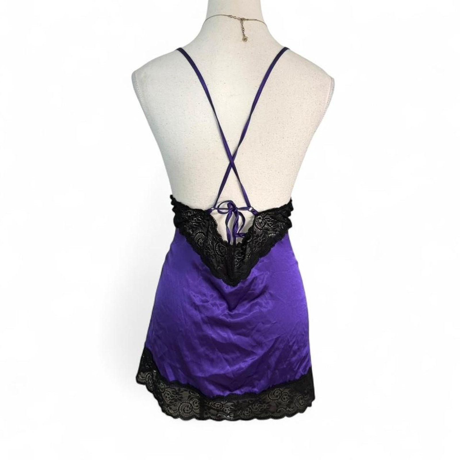 Other Seven TIL Midnight Gothic Grunge Lace Purple dress size m Size M / US 6-8 / IT 42-44 - 2 Thumbnail