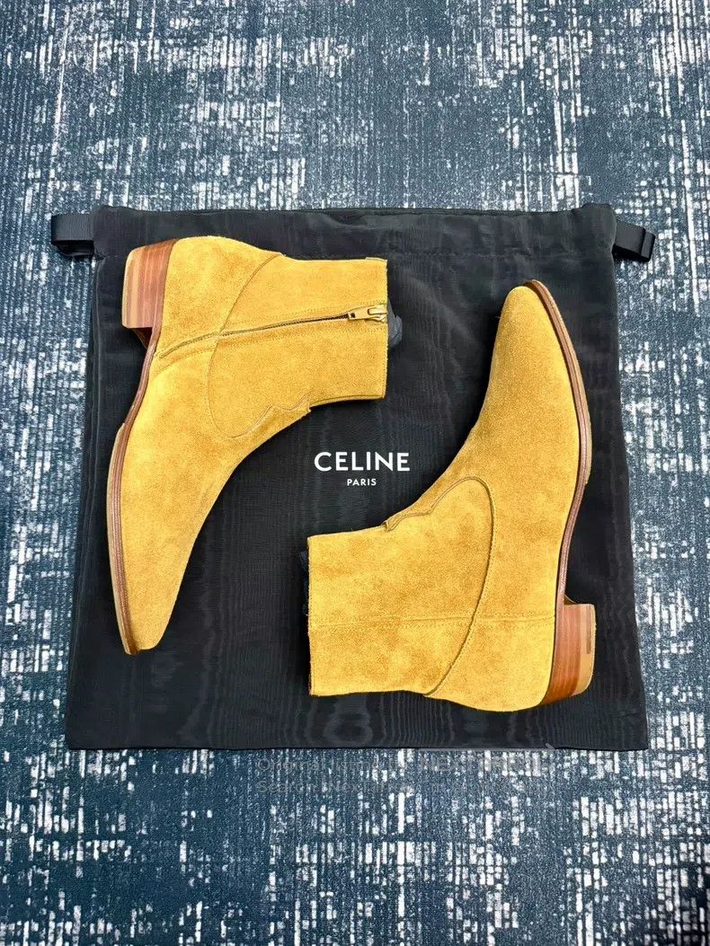 Celine CELINE Brown Suede Pointed Chelsea Boots Size US 8.5 / IT 38.5 - 1 Thumbnail