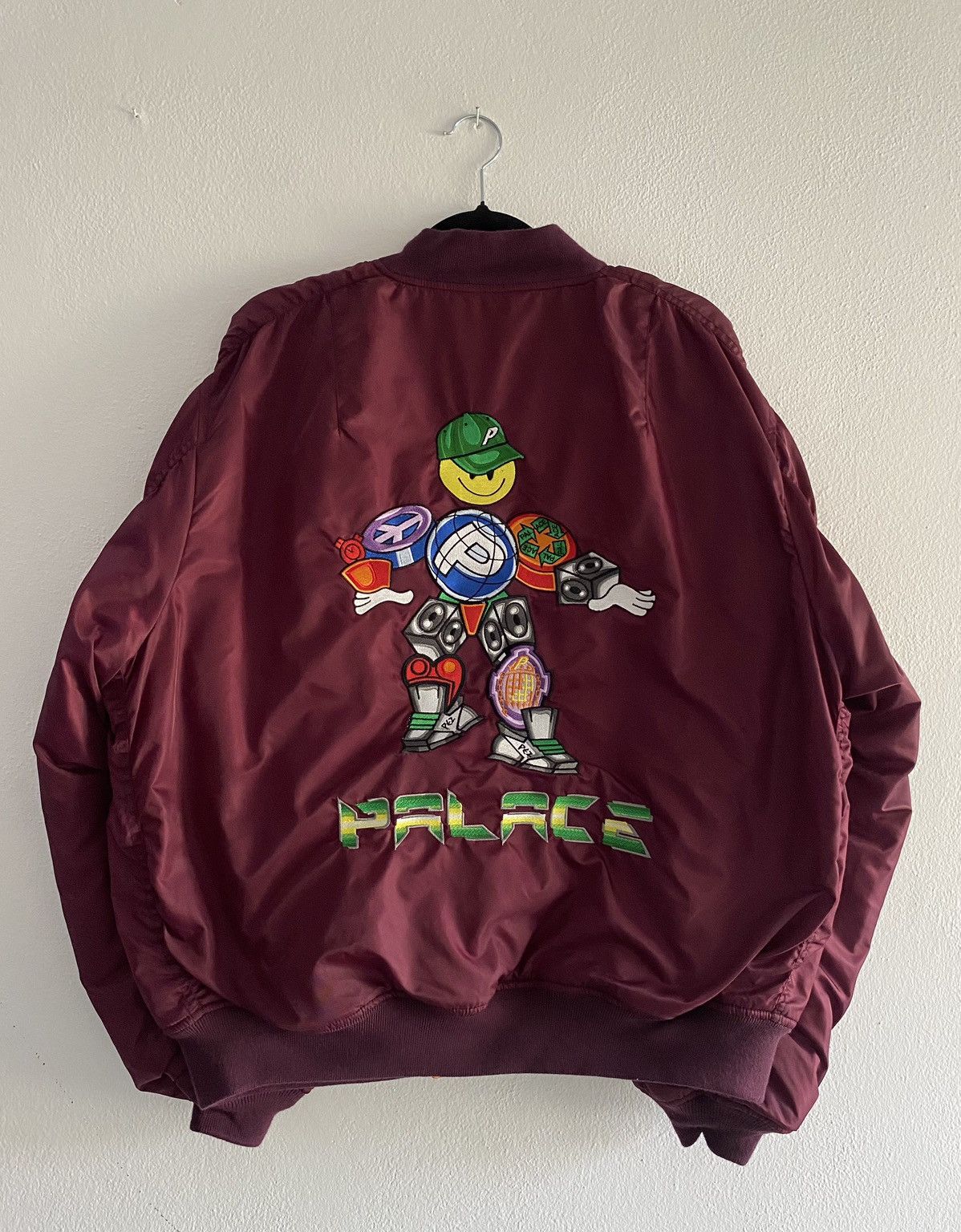 Palace Palace x PEZ “Pezman” MA-1 Bomber – FW21 - Burgundy Size US L / EU 52-54 / 3 - 5 Thumbnail