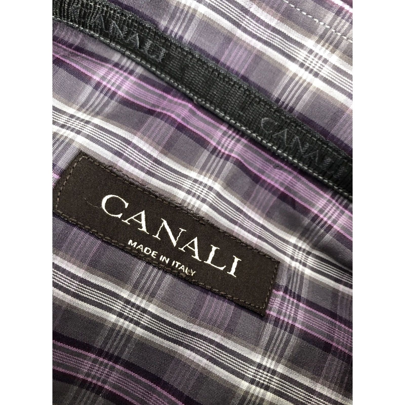 Canali CANALI Shirt Plaid Multicolor Mens Lg. Button-Up Long Sleeve Made in Italy Adult Large Size US L / EU 52-54 / 3 - 5 Thumbnail
