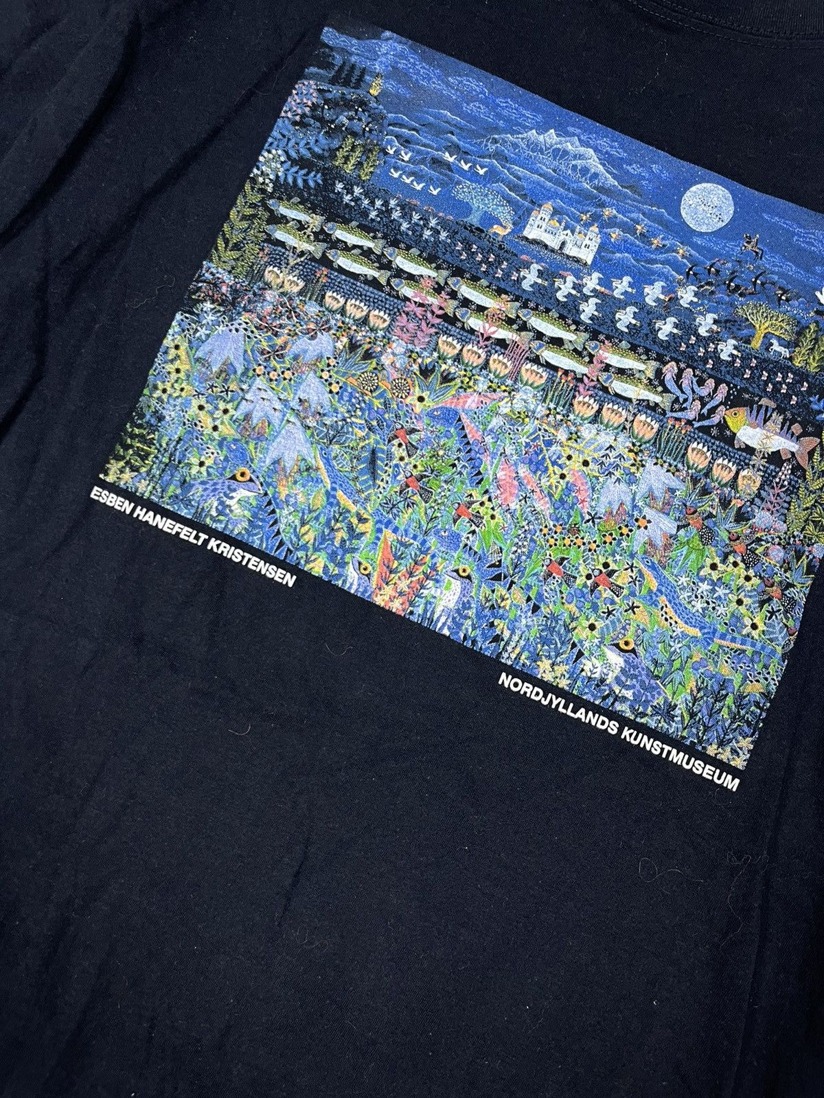 Vintage Esben Hanefelt Kristensen art vintage t-shirt Size US M / EU 48-50 / 2 - 2 Thumbnail