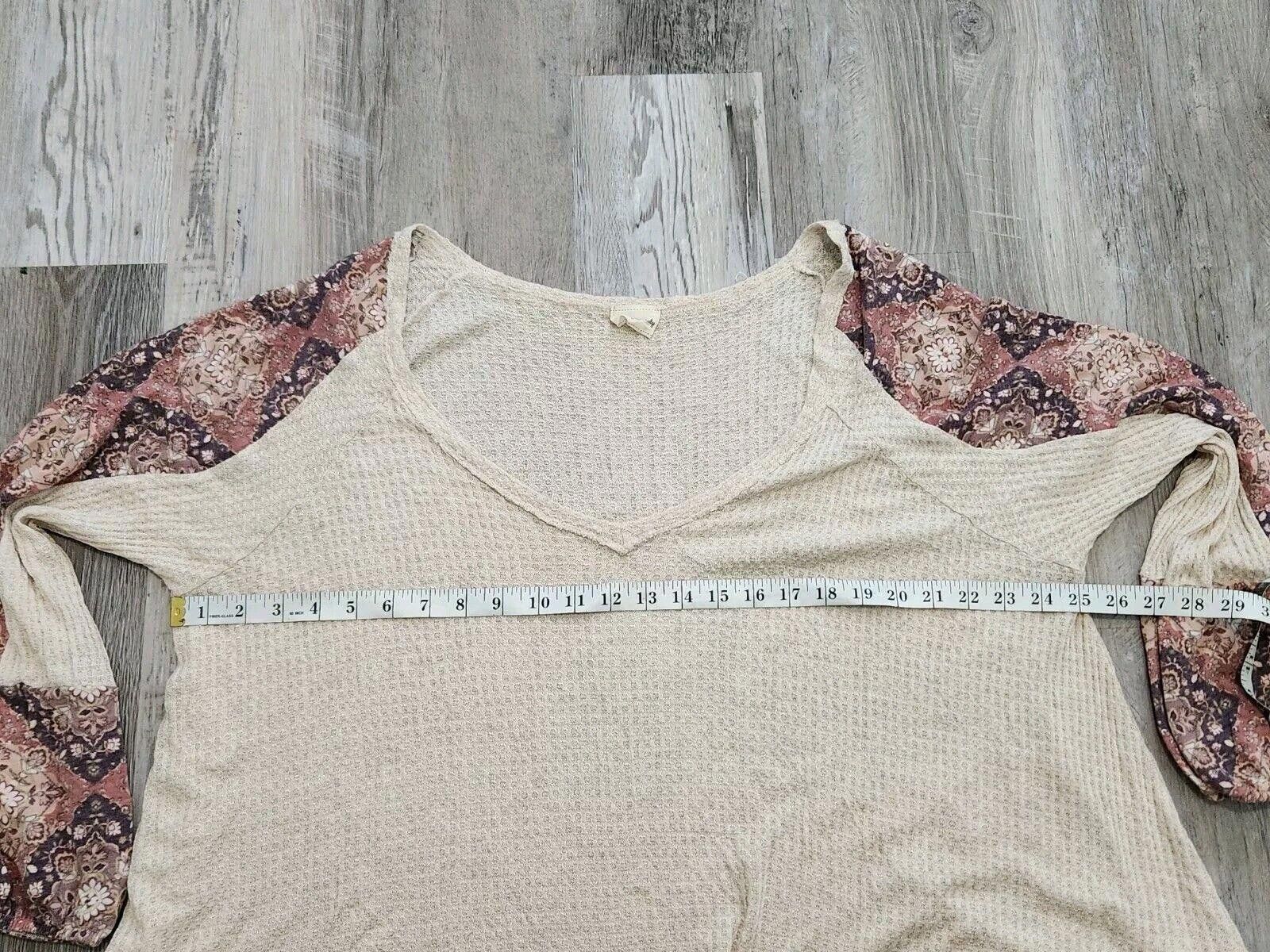 Designer Lovely Melody Sweater Top Extra Large Waffle Knit Oversized Size XL / US 12-14 / IT 48-50 - 5 Thumbnail
