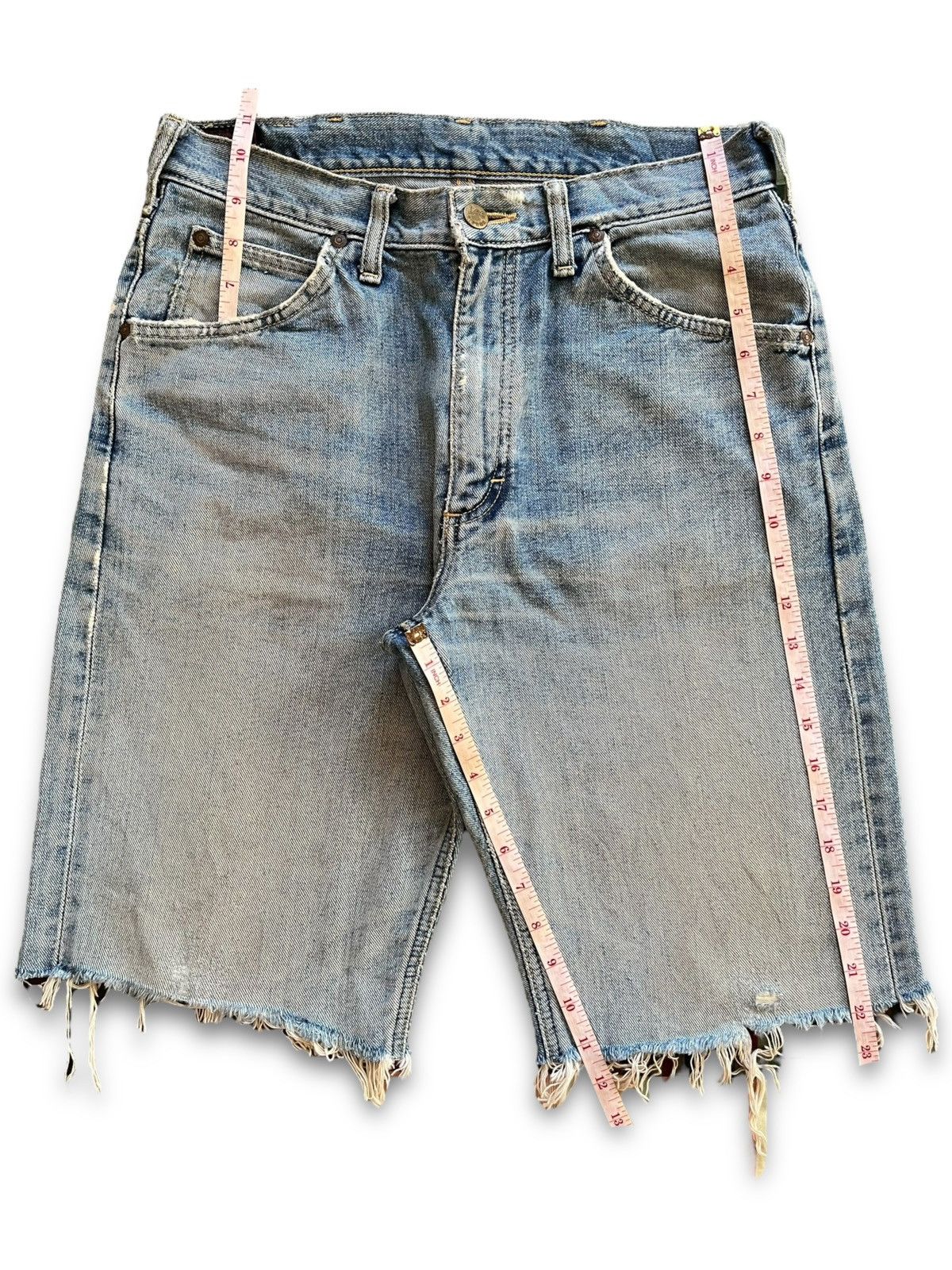 Lee Vintage 80s Lee Riders Selvedge Sanforized Baggy Jean Shorts Size US 29 - 11 Thumbnail