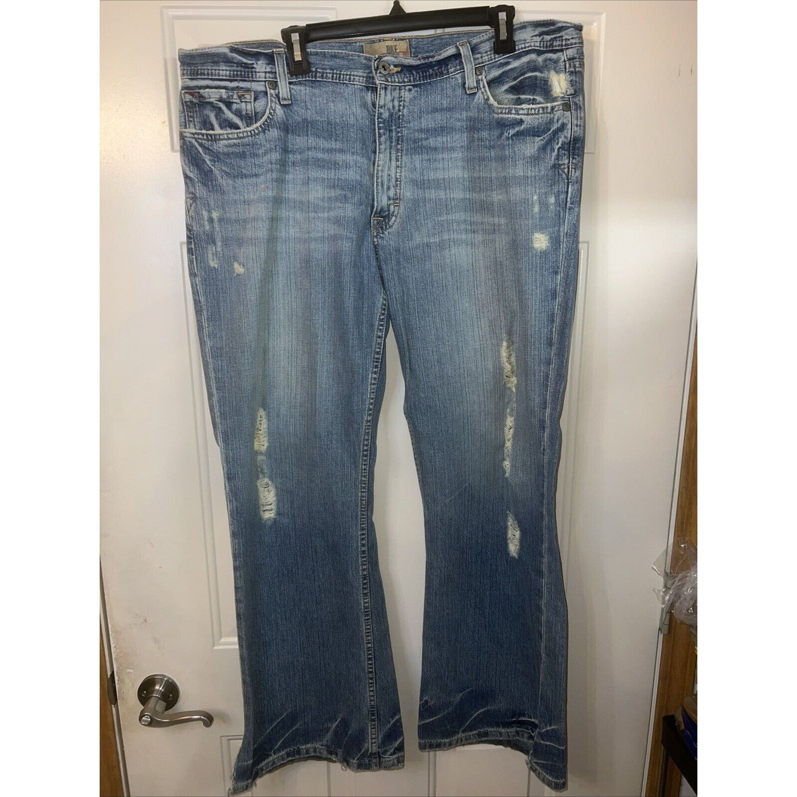 BKE BKE Jeans Men's 40x33 Jaxon Light Washed Blue Bootcut Denim Size US 40 / EU 56 - 1 Thumbnail