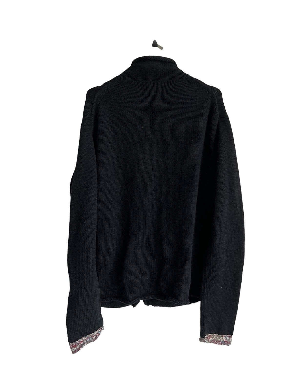 Yohji Yamamoto Yohji Yamamoto Hybrid Knitted Leather Button Oversize Jacket Size US XL / EU 56 / 4 - 8 Thumbnail