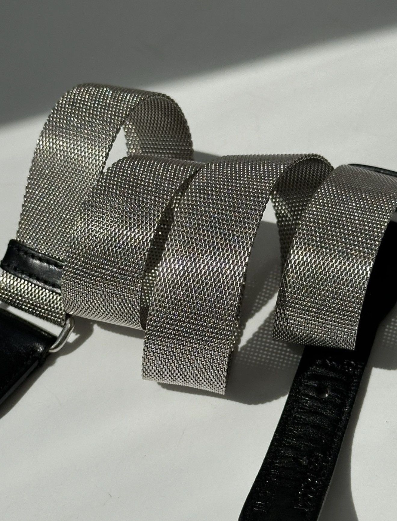 Jil Sander JIL SANDER by Raf Simons FW2005 Metal Mesh Belt Vintage Logo Size ONE SIZE - 3 Thumbnail
