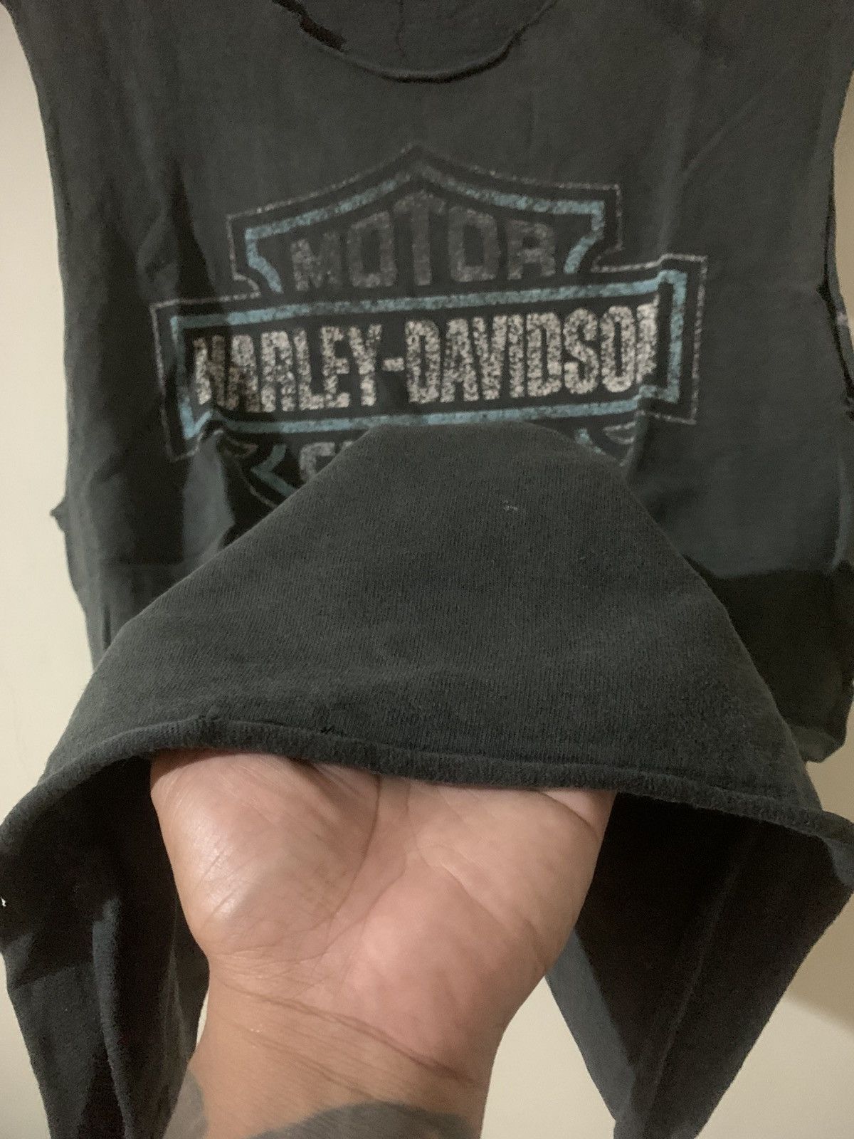 Harley Davidson Harley Davidson 90S Vintage Custom Tank Top Tee Size US L / EU 52-54 / 3 - 4 Thumbnail