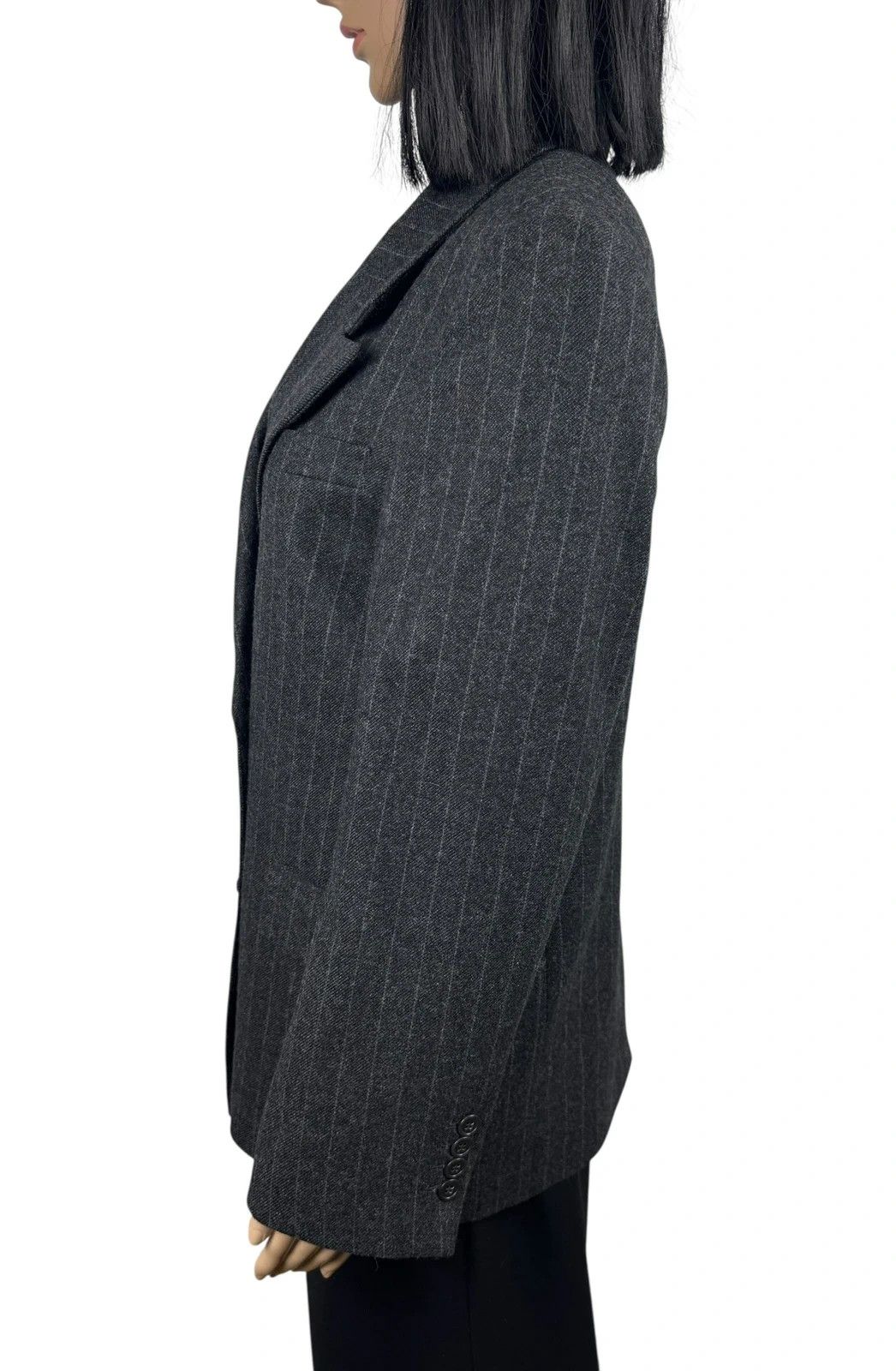 A Day's March A Day’s March Inu Double Breasted Wool Blazer Striped Size XS / US 0-2 / IT 36-38 - 5 Thumbnail