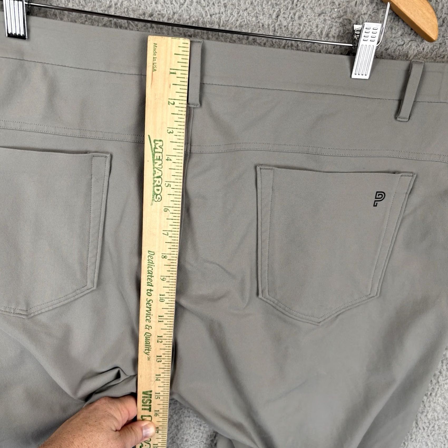 Vintage PUBLIC REC Pants Mens 42x30 Gray Gamechanger Career Office Comfort Stretch Pants Size US 42 / EU 58 - 4 Thumbnail