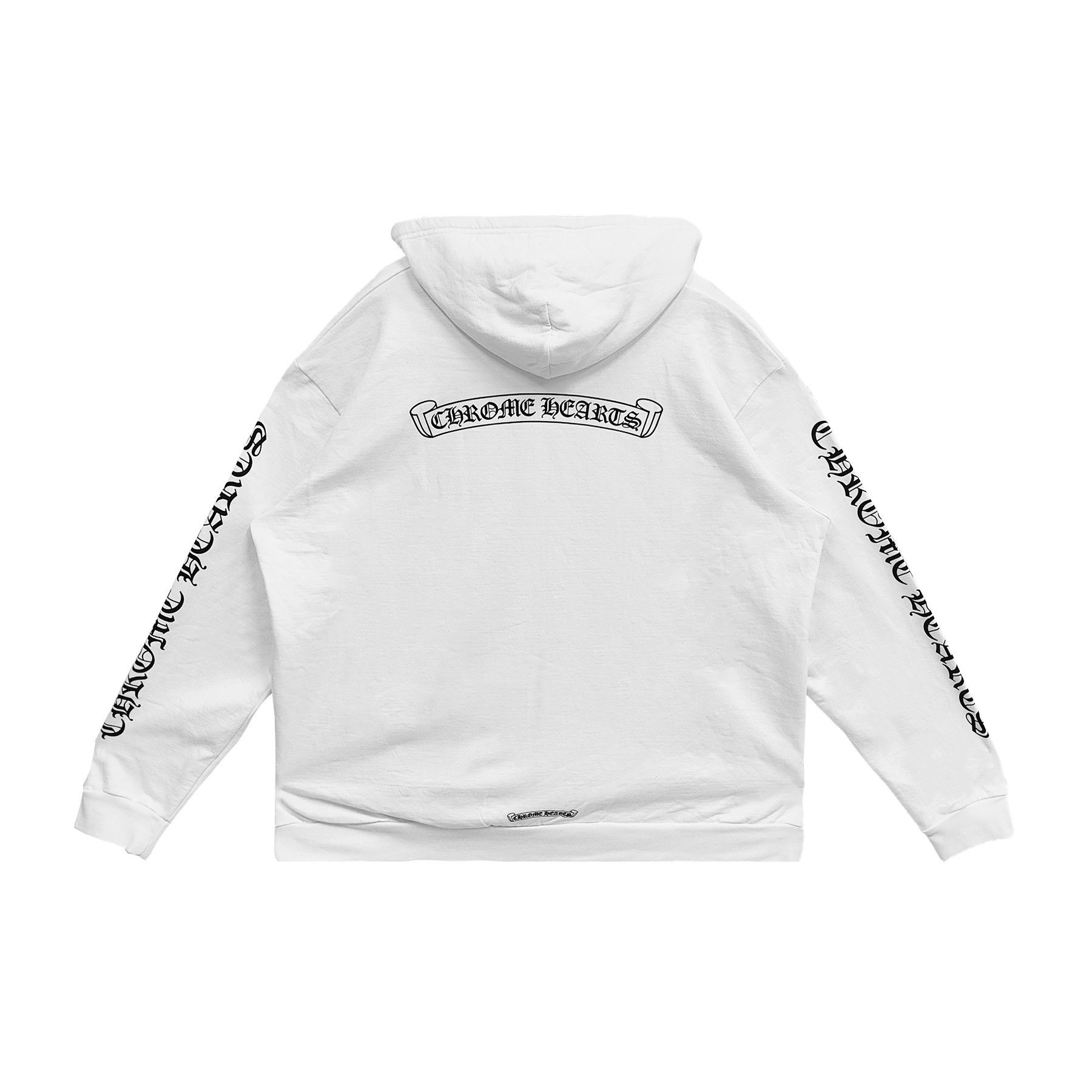 Chrome Hearts Chrome Hearts White Scroll Zip Up Hoodie Size US XXL / EU 58 / 5 - 2 Thumbnail