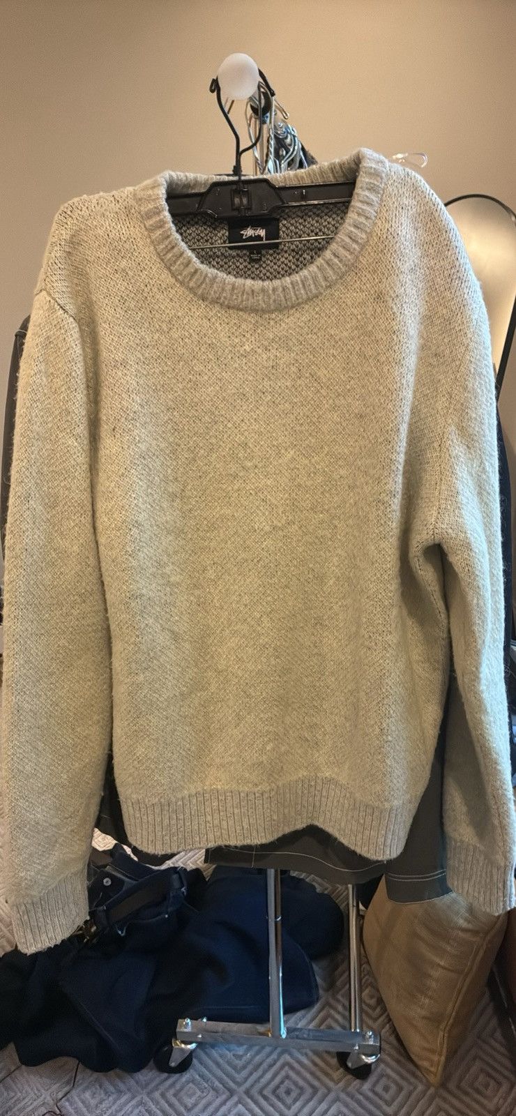Stussy Stussy 8 Ball Spray Sweater | Grailed