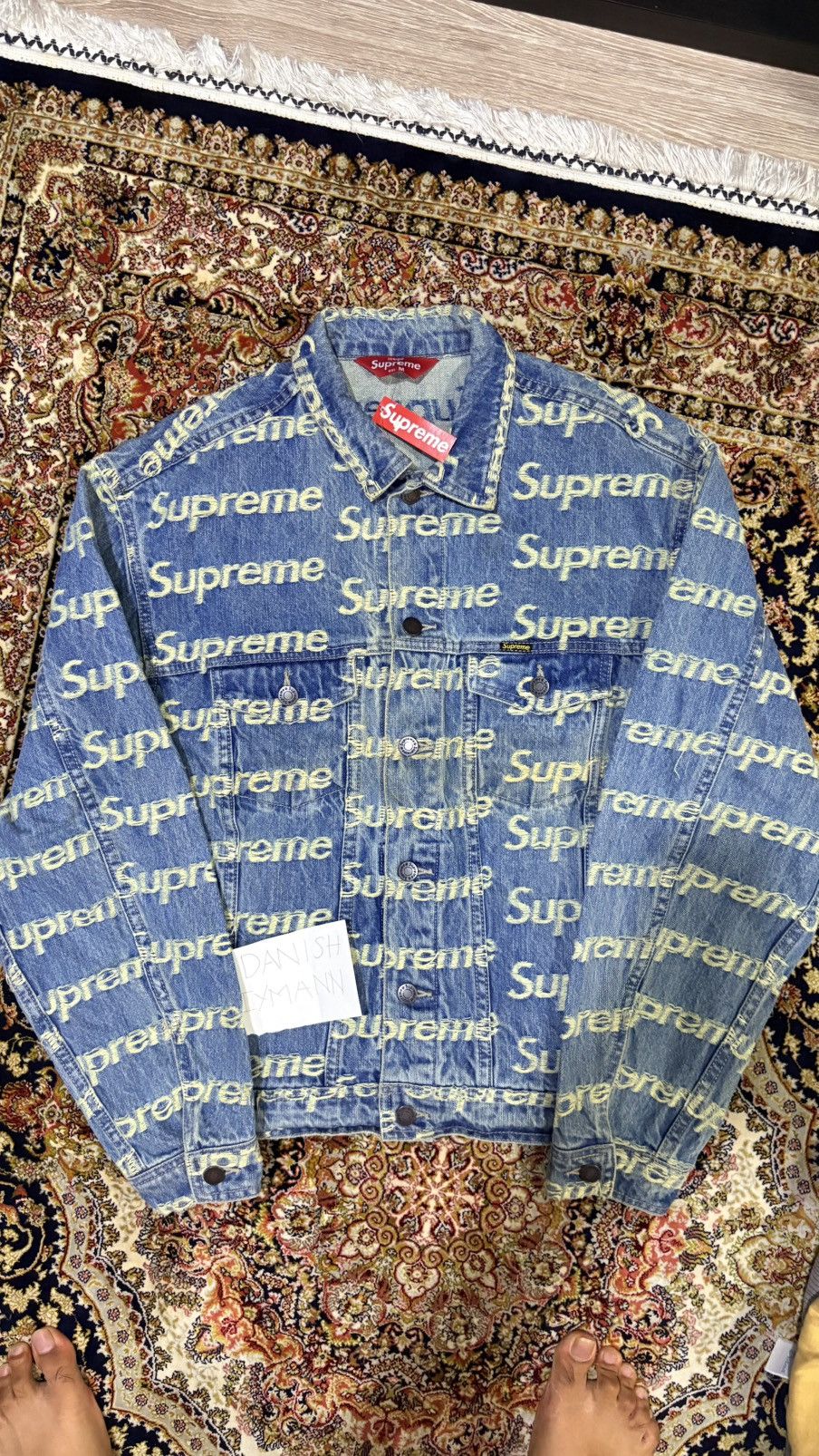 Supreme Supreme frayed denim jacket Size US M / EU 48-50 / 2 - 1 Thumbnail