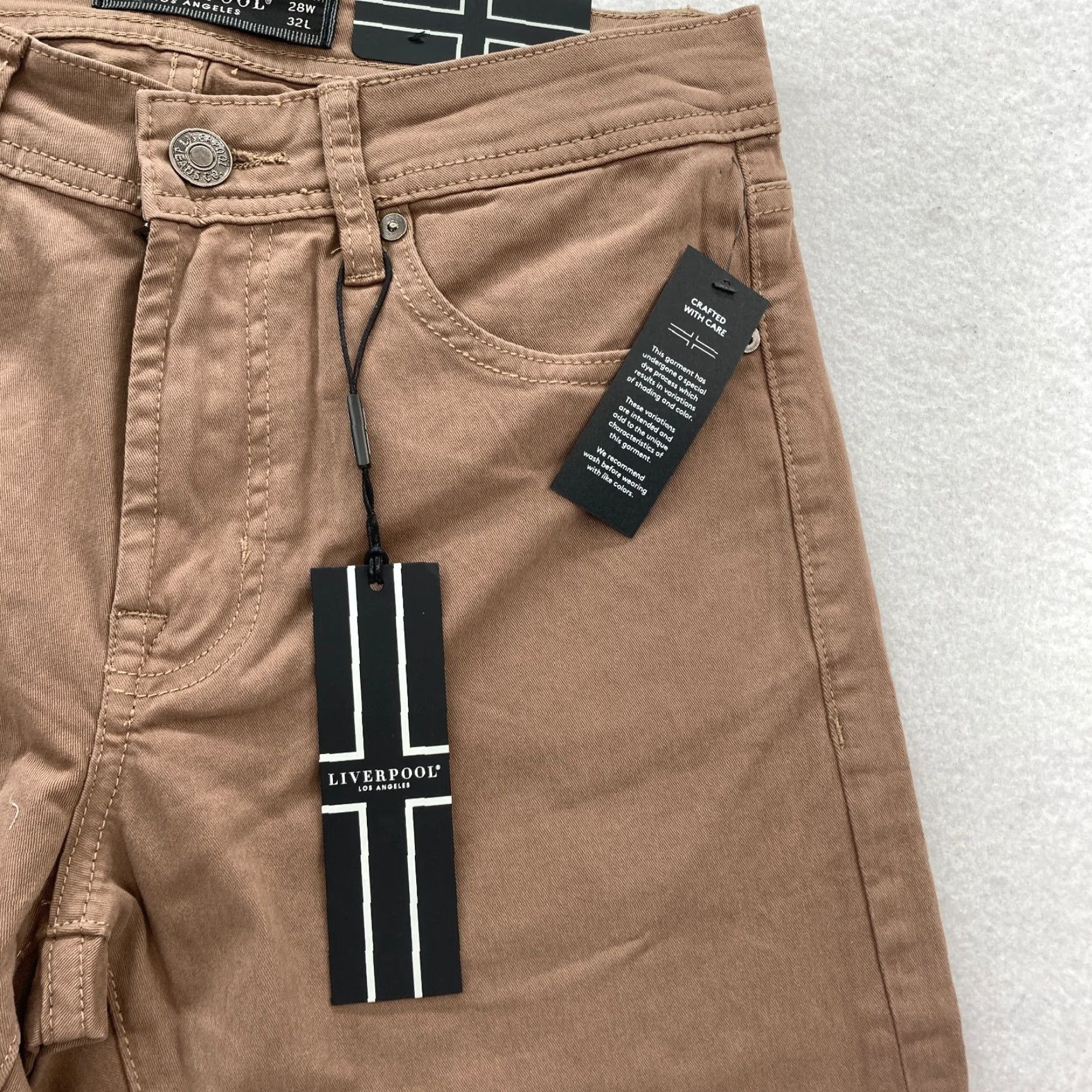 Vintage Liverpool Regent Relaxed Straight 5 Pocket Pants Mens 28x32 Brown Stretch Chino Size US 28 / EU 44 - 4 Thumbnail
