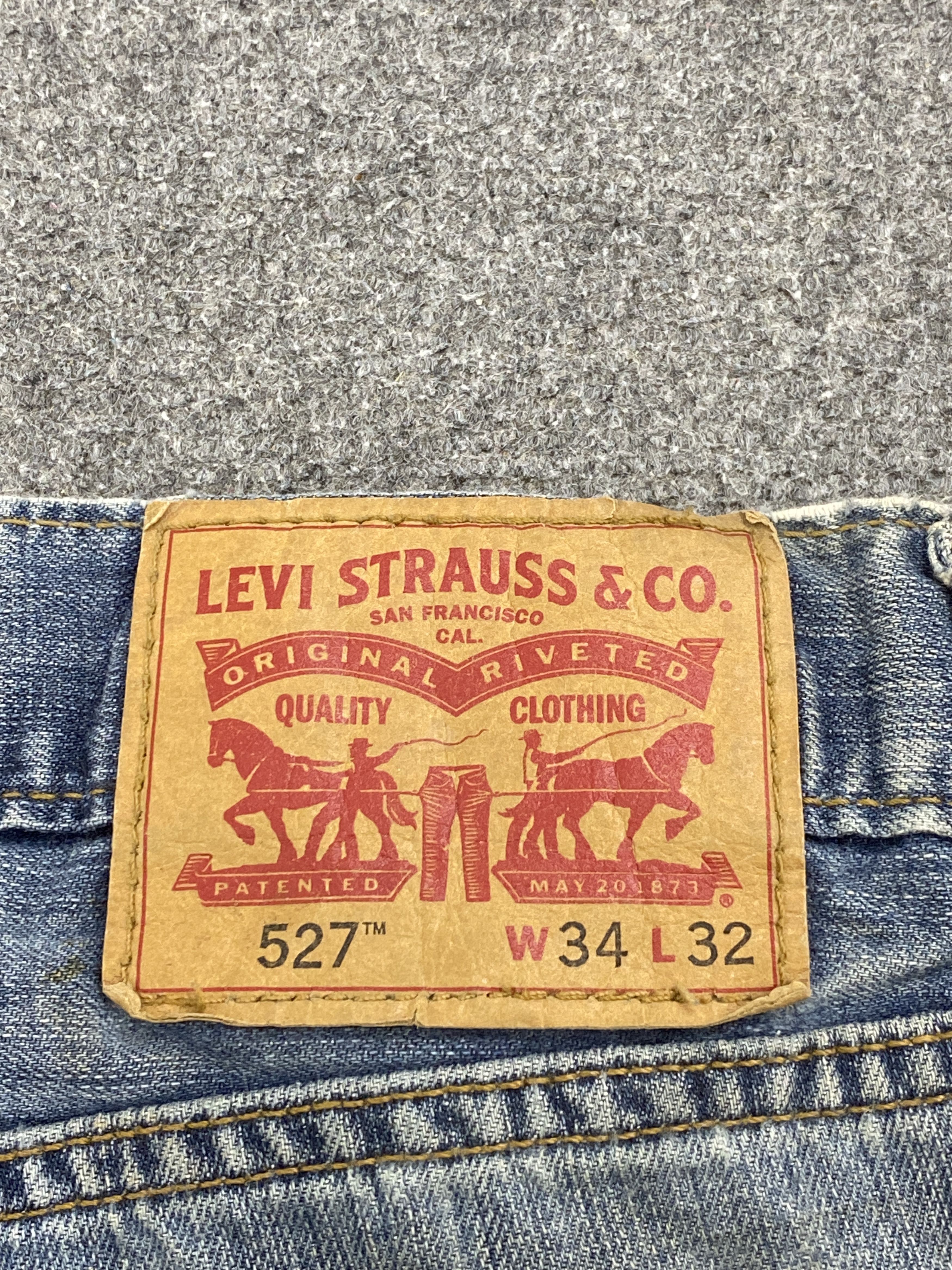 Levi's × Vintage Dirty Vintage Levi's 527 Flared Bootcut Jeans Size US 34 / EU 50 - 5 Thumbnail