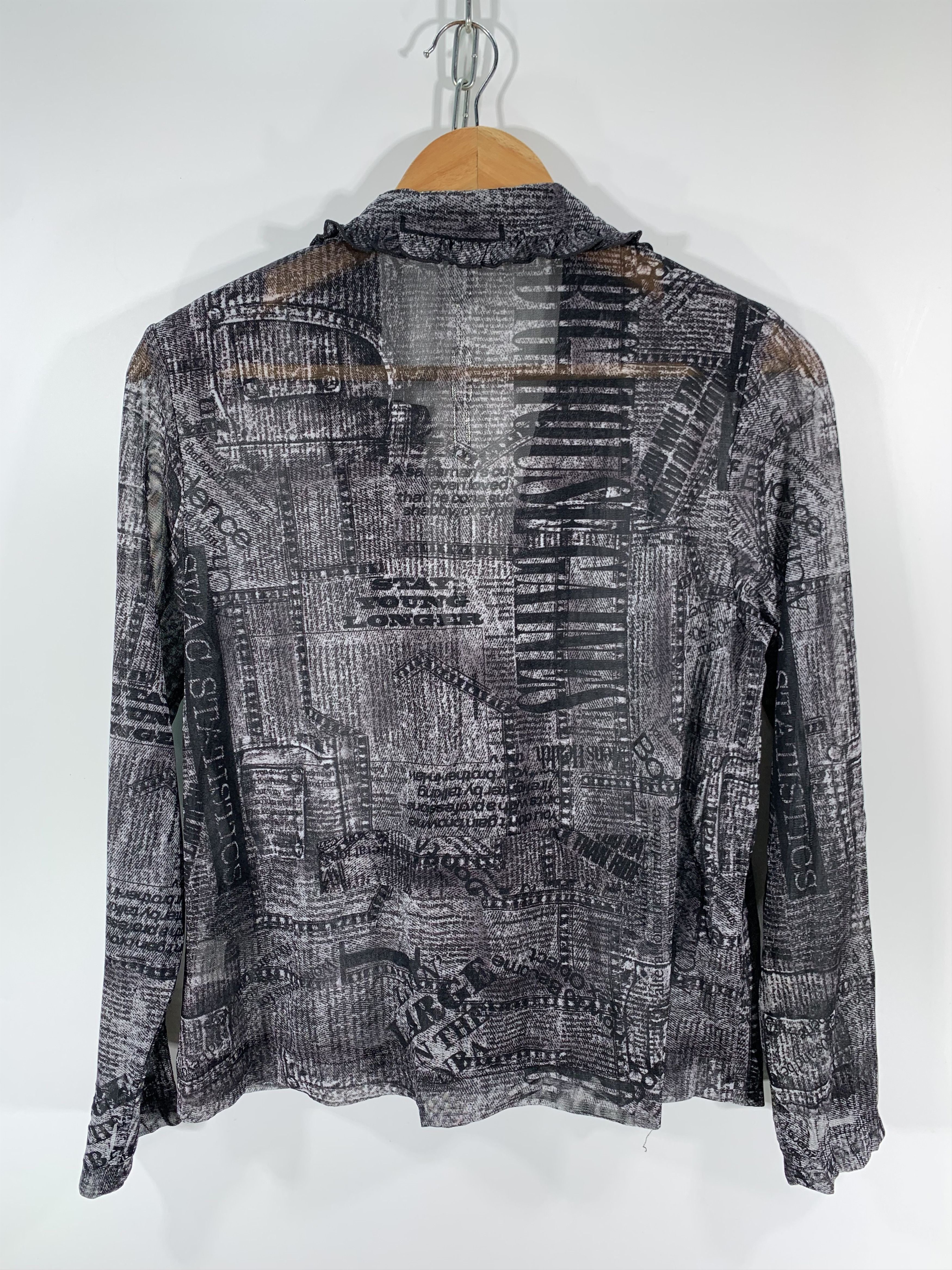 Japanese Brand × Vintage ⚡️Vintage Mesh Printed All Jacket Size L / US 10 / IT 46 - 6 Thumbnail