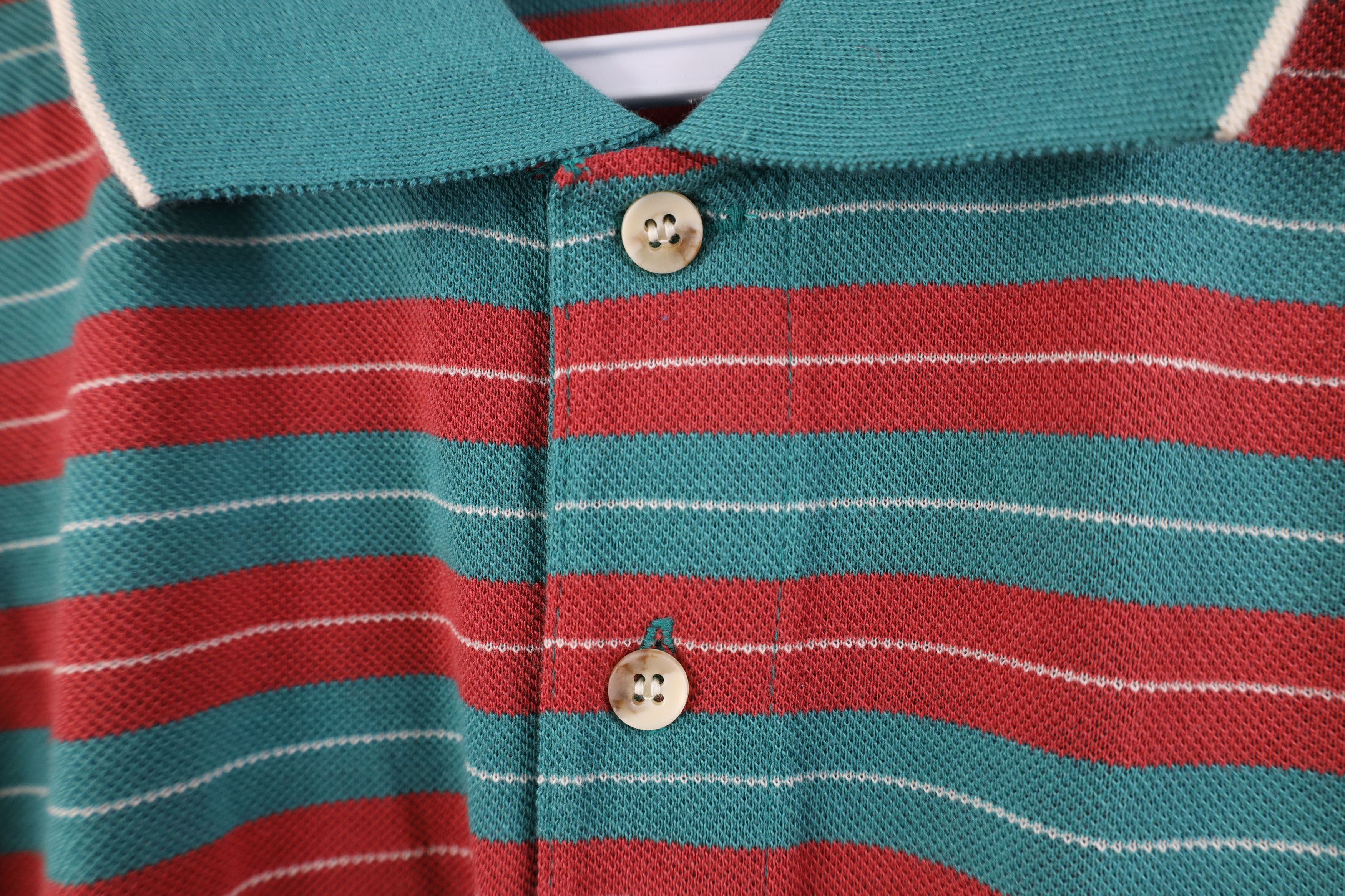 Vintage Vintage 70s Streetwear Block Knit Golf Polo Shirt Japan Size US M / EU 48-50 / 2 - 5 Thumbnail