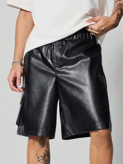 Other Hirohata x Nan PU Leather Punk Shorts Rock Size US 32 / EU 48 - 5 Thumbnail