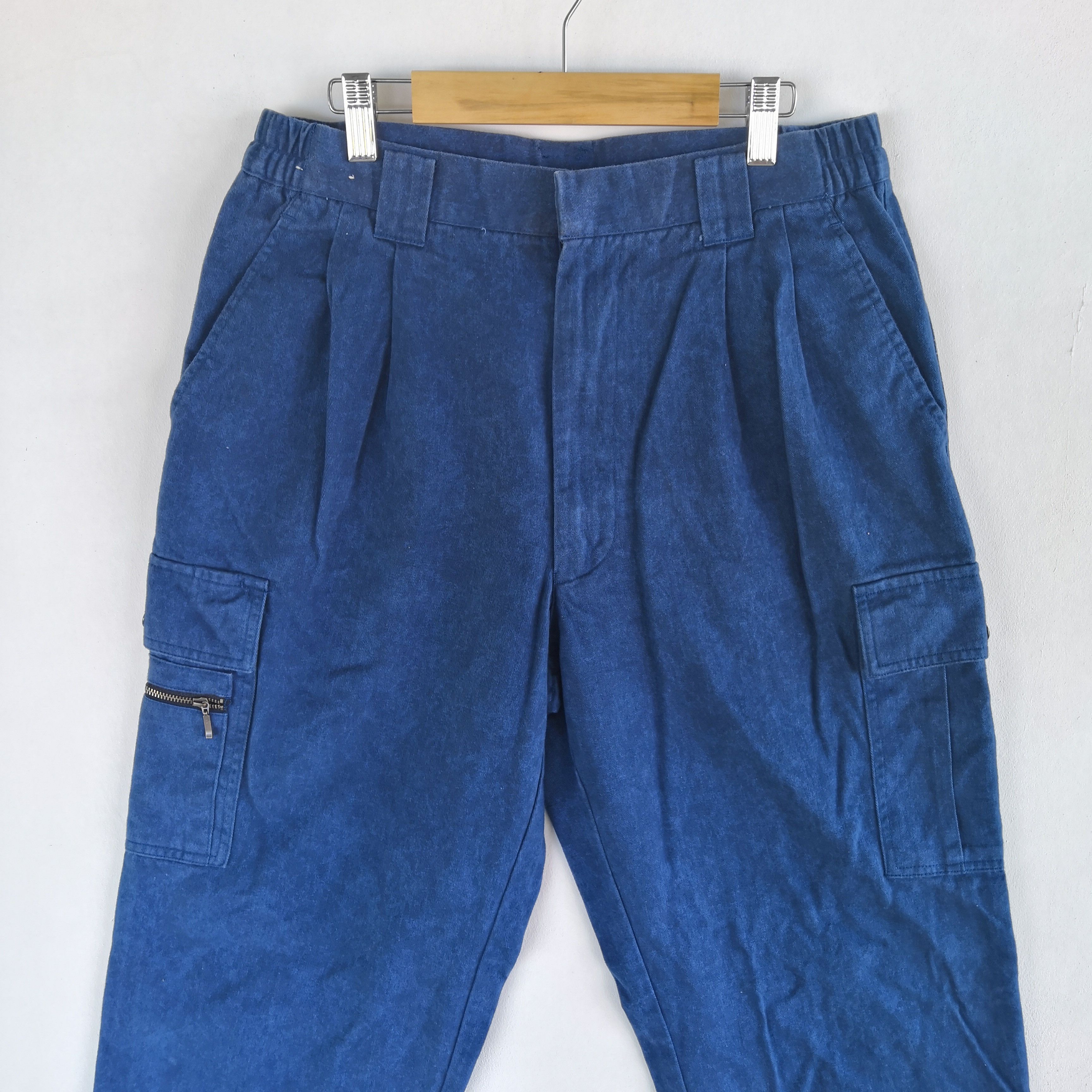 Japanese Brand Japanese Cargo Pants Multi Pocket Parachute Trousers Size US 30 / EU 46 - 3 Thumbnail