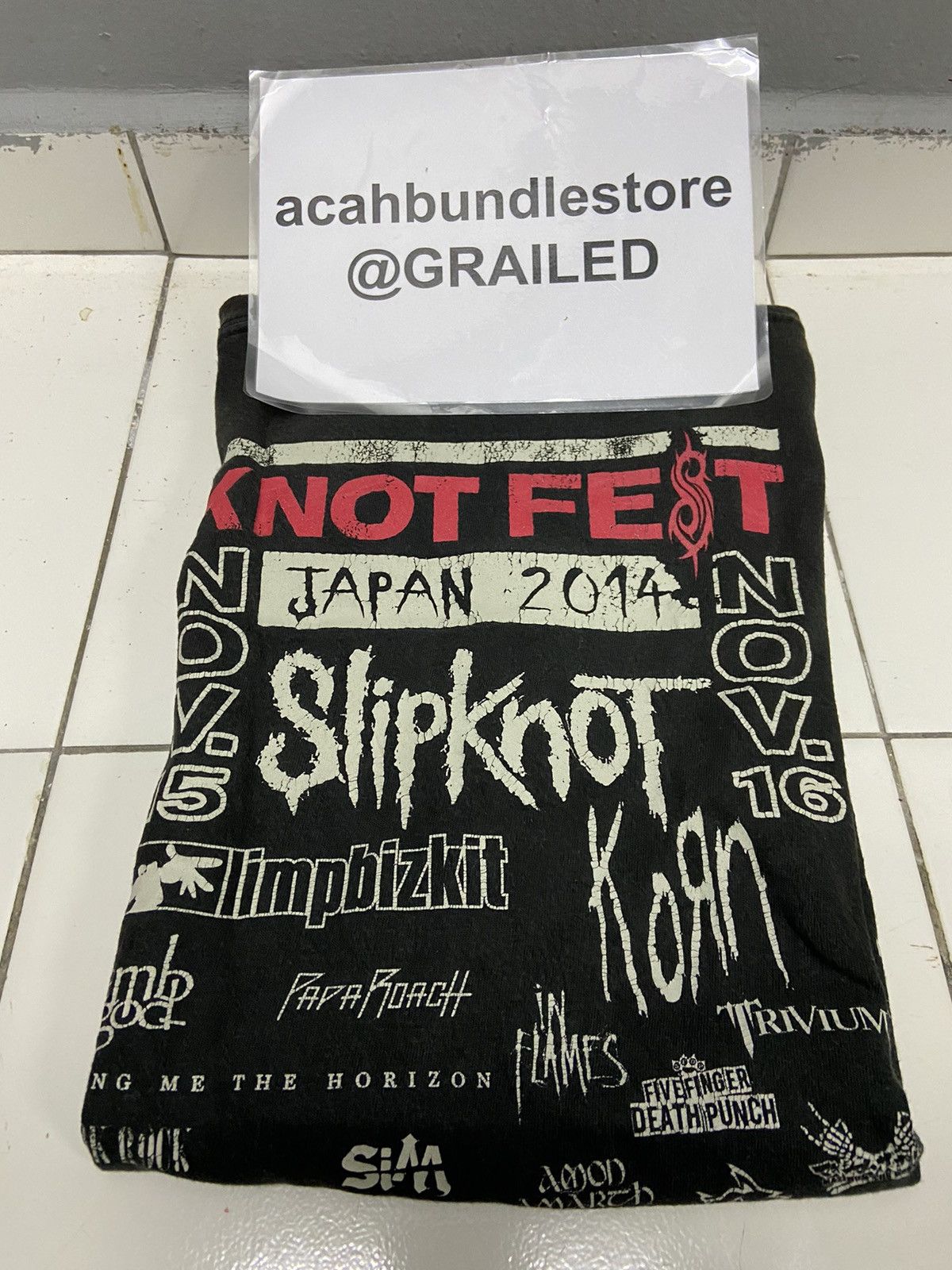 Band Tees KNOT FEST JAPAN 2014 MAKUHARI MESSE TOUR TEE Size US M / EU 48-50 / 2 - 19 Thumbnail