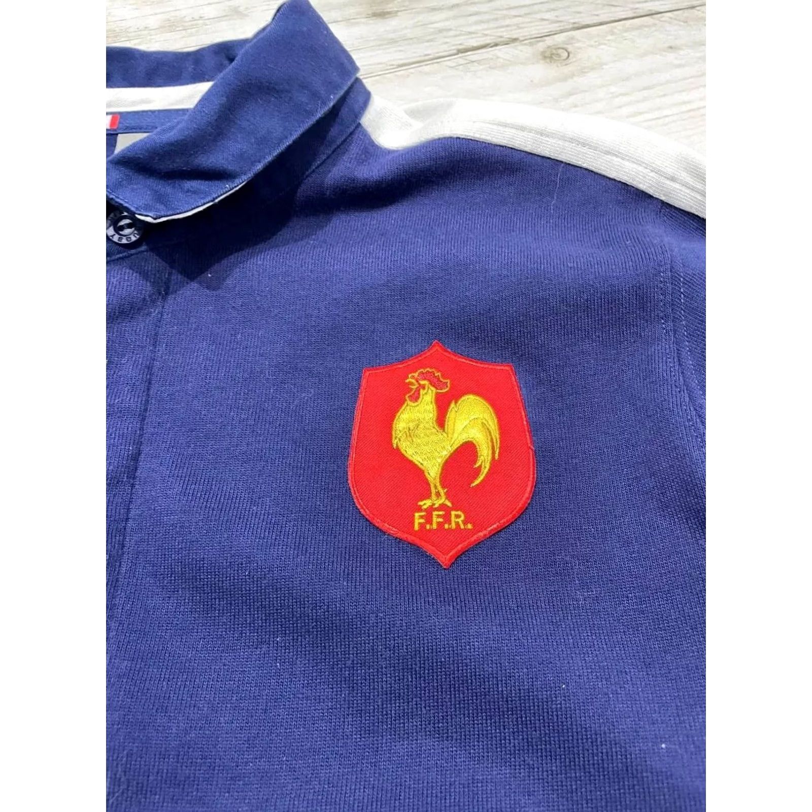 Nike VINTAGE Nike France Rugby Polo Shirt Long Sleeve Adult M Blue 2000s Y2K Mens Size US M / EU 48-50 / 2 - 5 Thumbnail