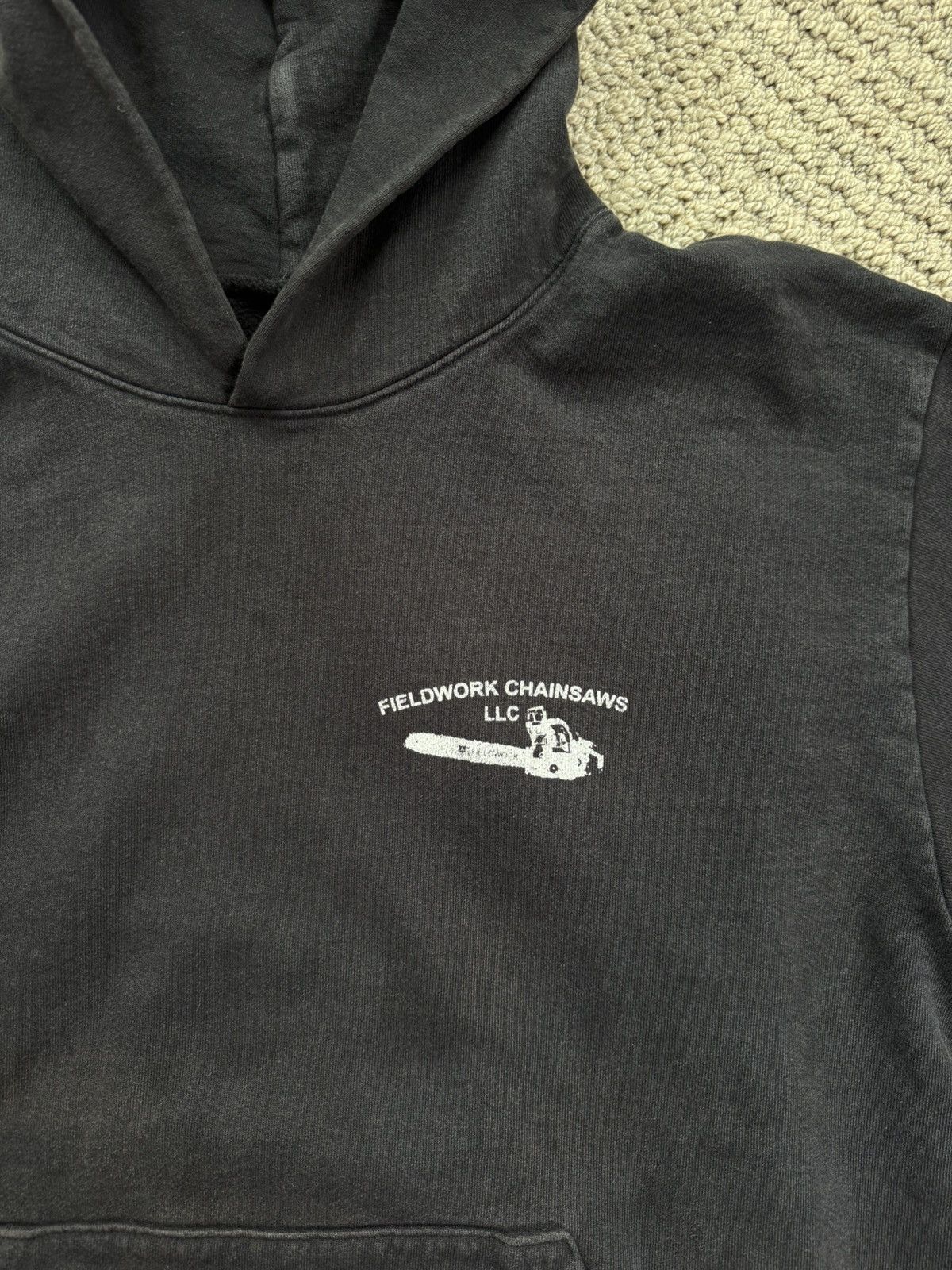 Vintage Fieldwork Faded Black Hoodie Size US L / EU 52-54 / 3 - 4 Thumbnail