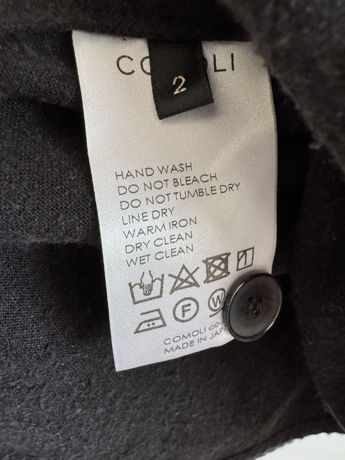 Comoli Comoli Silk Noil Shirt Jacket Black Size 2 BNWT Size US S / EU 44-46 / 1 - 6 Thumbnail