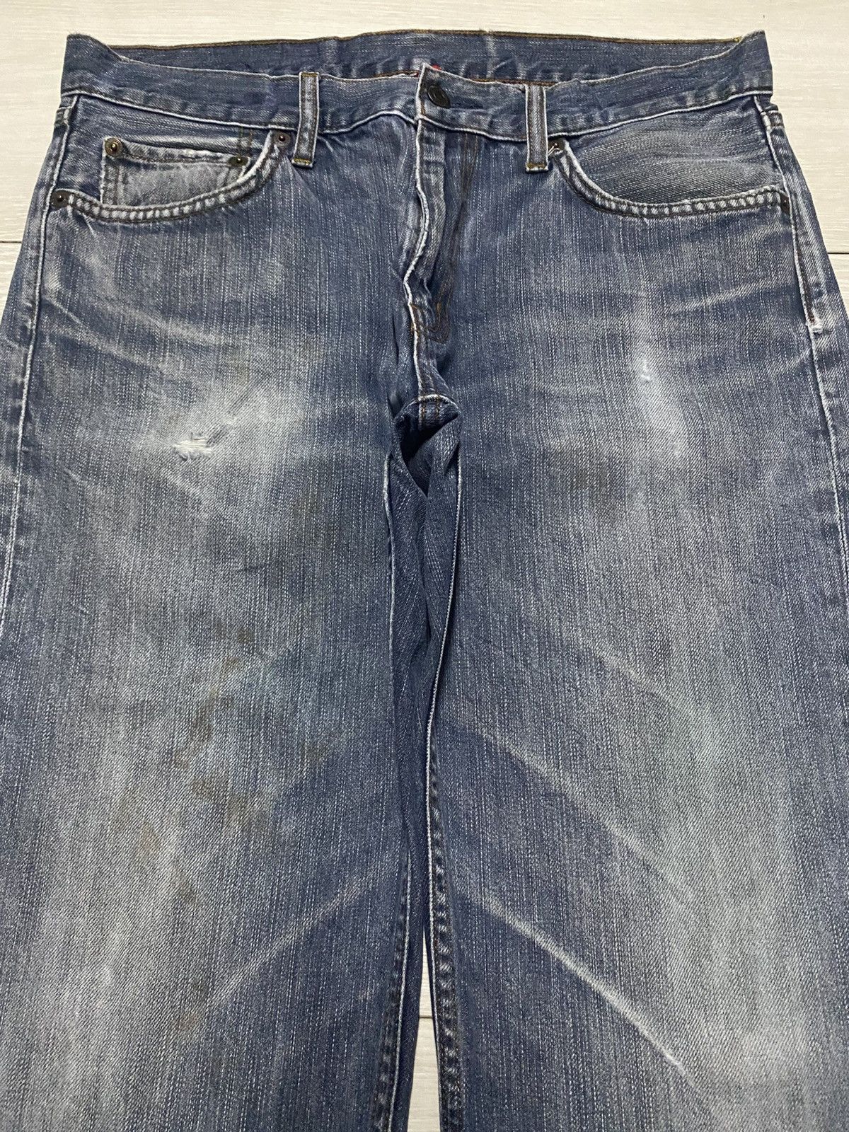 Engineered Garments × Uniqlo Vintage Japanese Brand Uniqlo Faded Wash Distressed Loose Size US 32 / EU 48 - 3 Thumbnail
