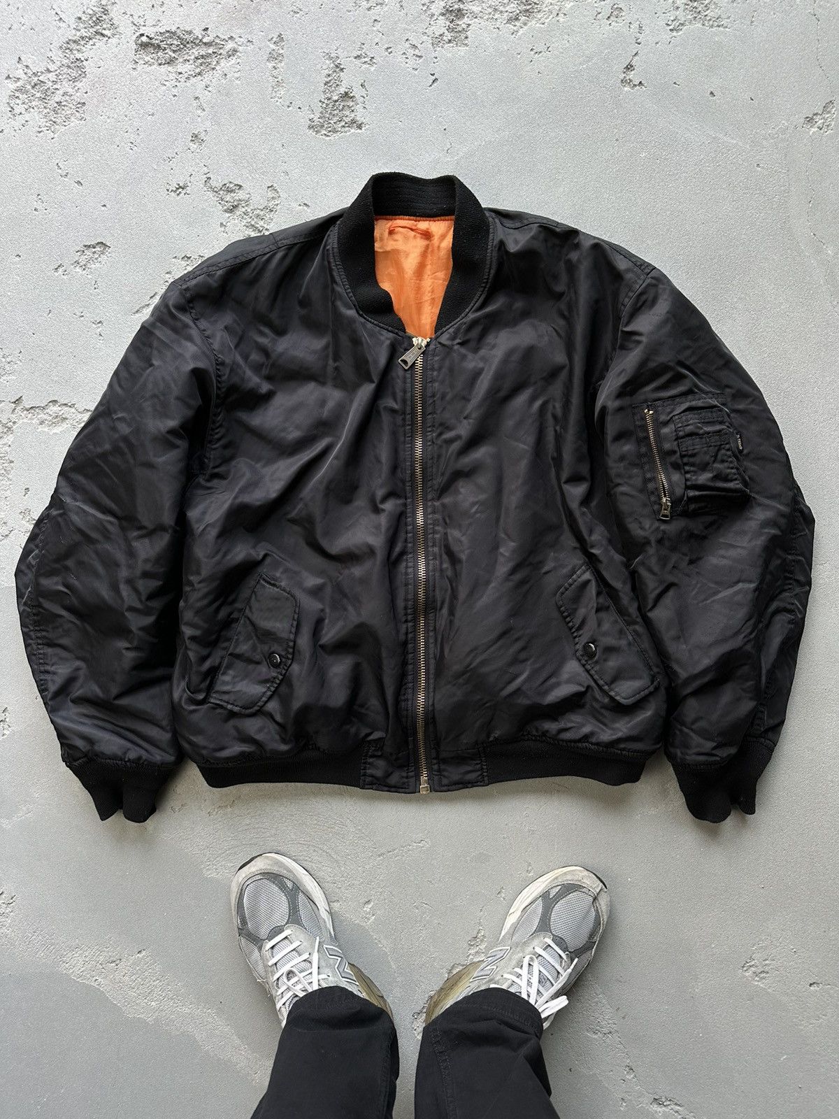 Vtg 90s USAF RT Industries M1 Reversible Bomber Jacket XL