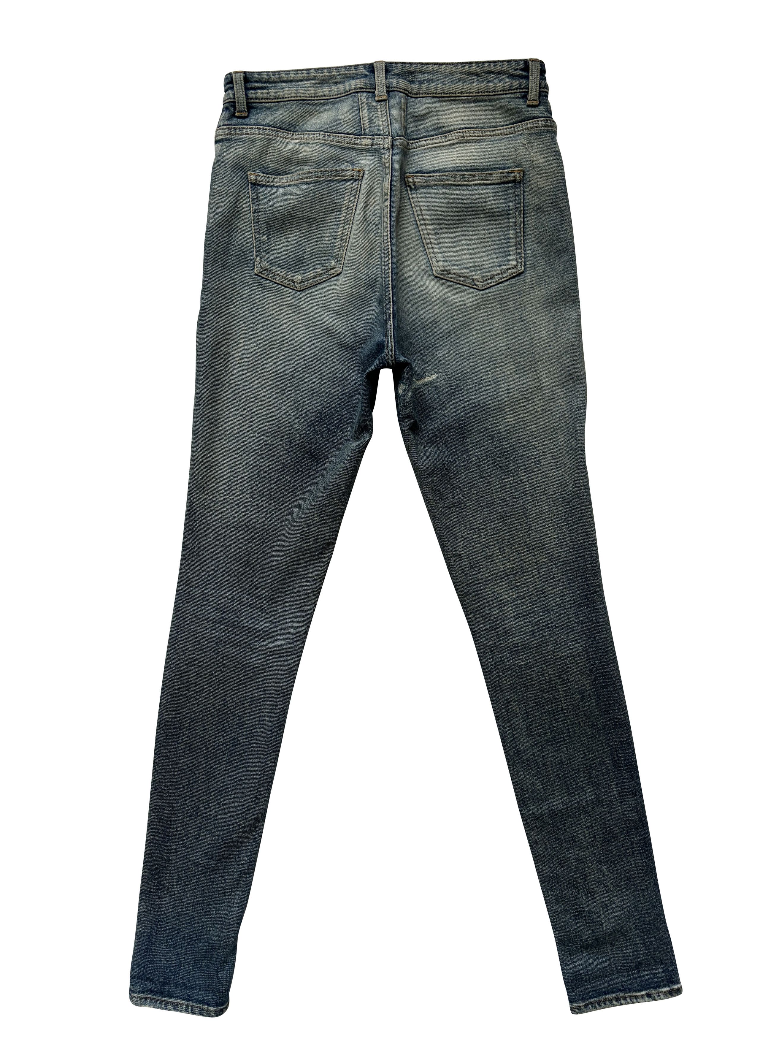 Hedi Slimane × Saint Laurent Paris ⚡️QUICK SALE⚡️2016 Saint Laurent Hedi D04 Blue Denim Jeans Size 30" / US 8 / IT 44 - 2 Thumbnail