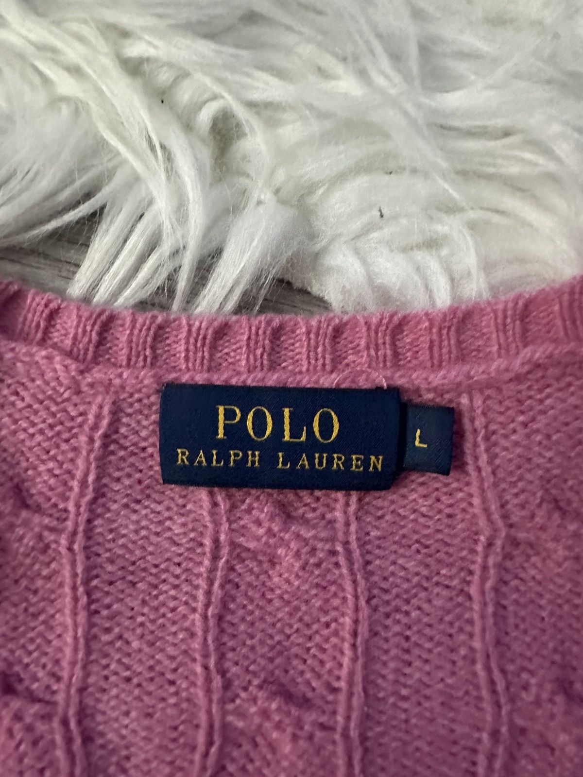 Polo Ralph Lauren Polo Ralph Lauren Lana Merino Wool Pink V neck Sweater hype Size L / US 10 / IT 46 - 4 Thumbnail