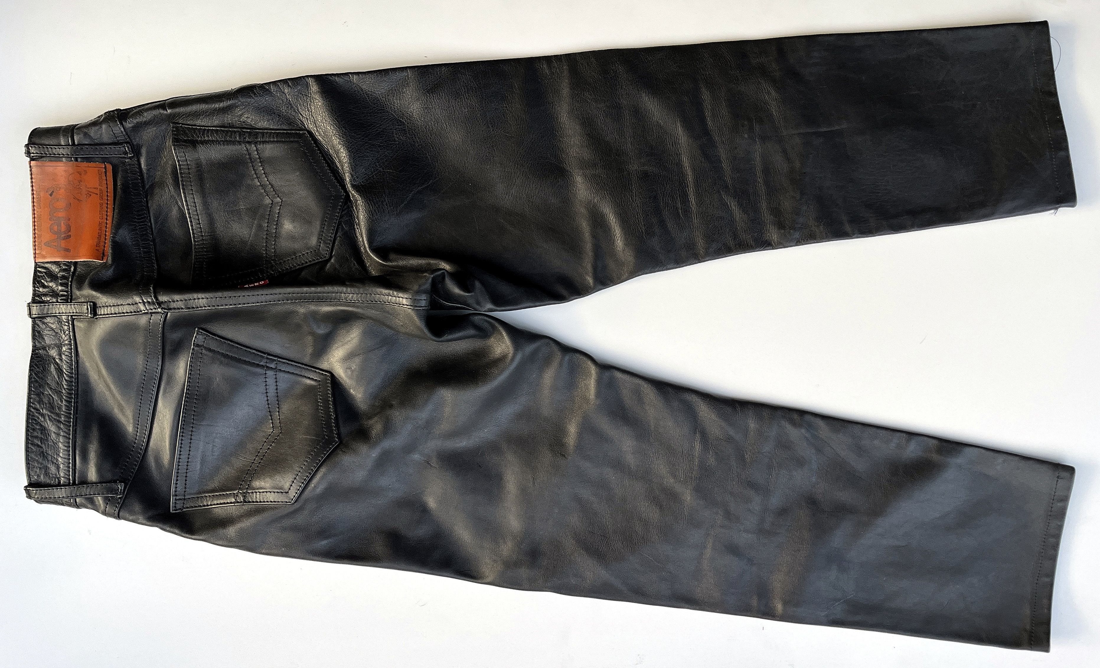 Aero Leathers AERO LEATHERS Leather Trousers (Leather Jeans) Size US 31 - 9 Thumbnail
