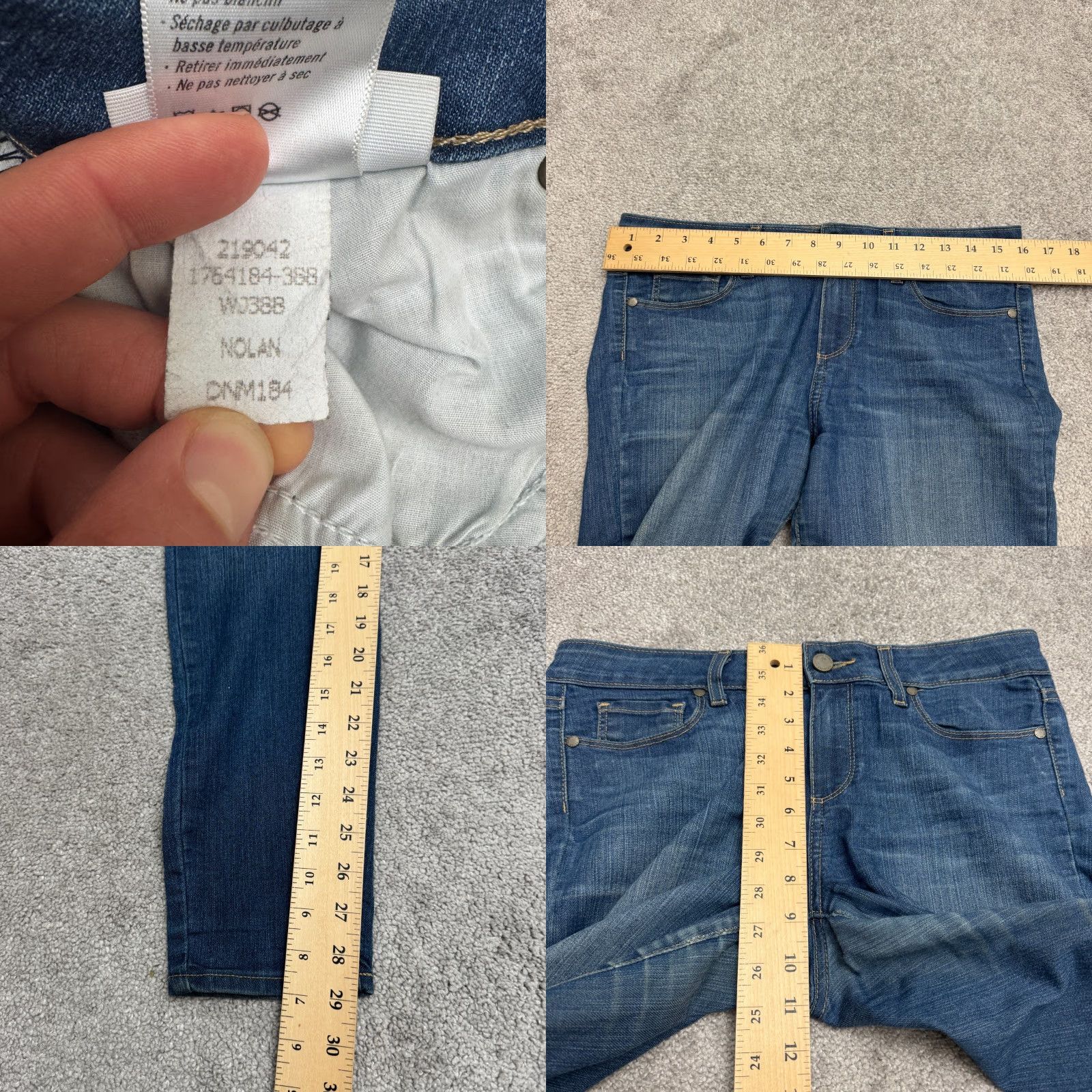 Paige Paige Verdugo Jeans - Denim Ankle Skinny - Women's 29 - Medium Blue Wash - 5-Pocket, Belt Loops - Regular Rise - Cotton Blends - Paige Brand Size 29" - 8 Thumbnail