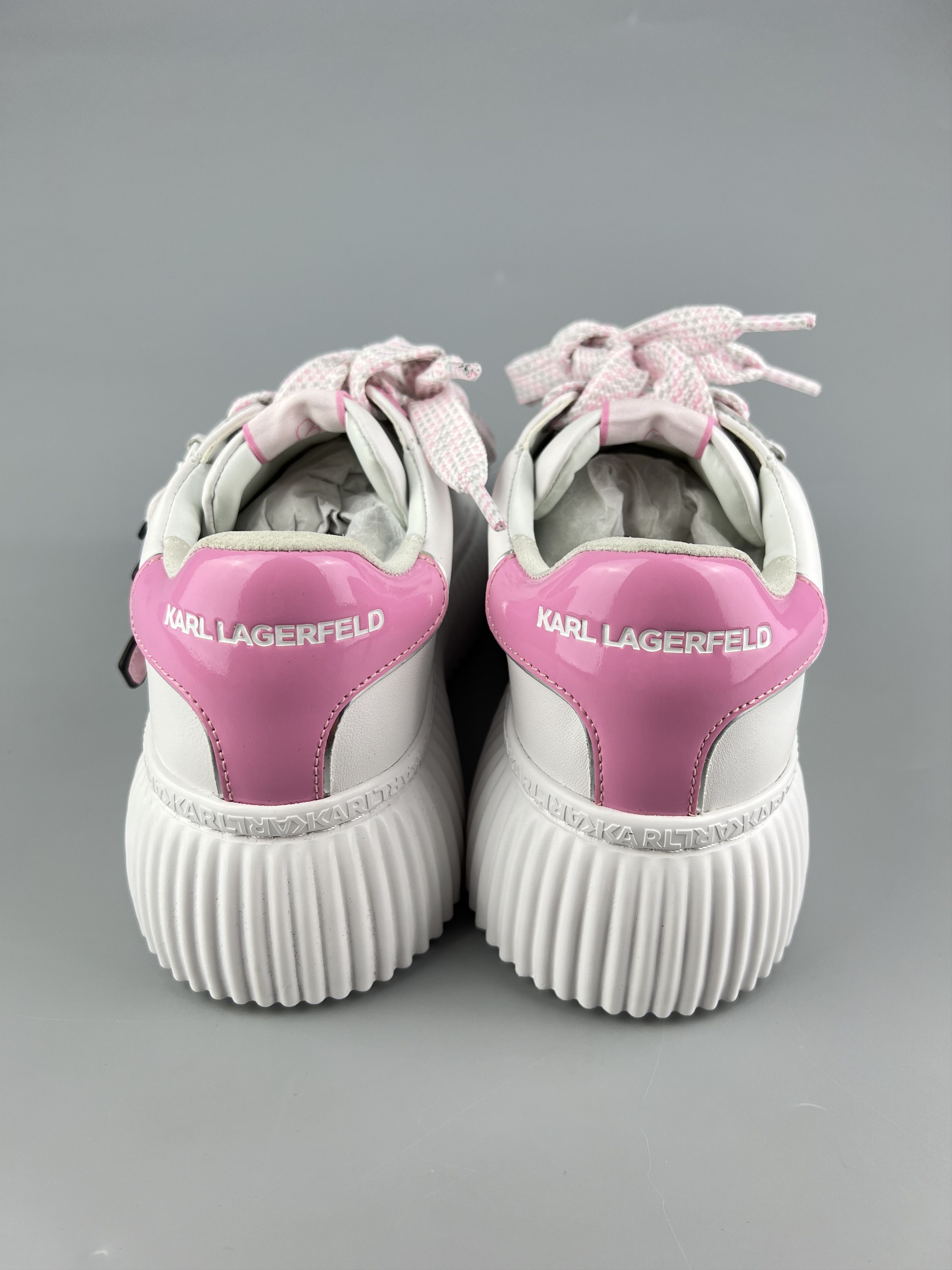 Karl Lagerfeld Karl Lagerfeld Leather Sneakers Size US 8 / IT 38 - 4 Thumbnail