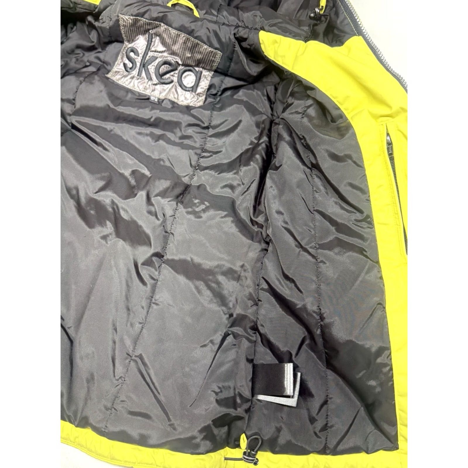 Vintage SKEA Ski Snow Winter Hooded Thermolite Full Zip Jacket Neon Yellow Women’s 6 Size M / US 6-8 / IT 42-44 - 7 Thumbnail