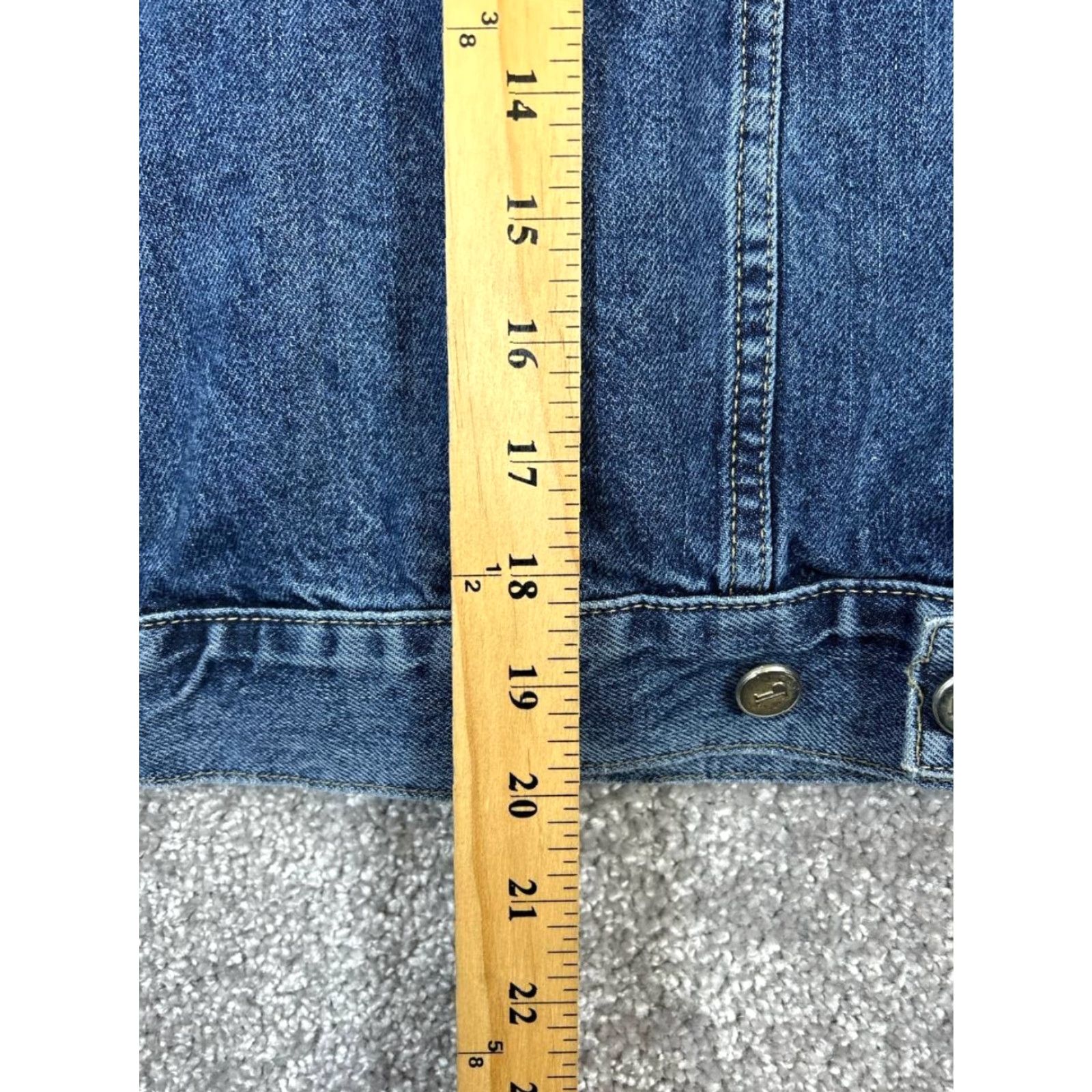 Vintage Pilcro Jacket Womens XS Blue Cotton Denim Shirt Womens XS Blue Pilcro Jacket Denim Cotton Solid Casual Spring Fall Summer Regular Mens Women? Size XS / US 0-2 / IT 36-38 - 8 Thumbnail
