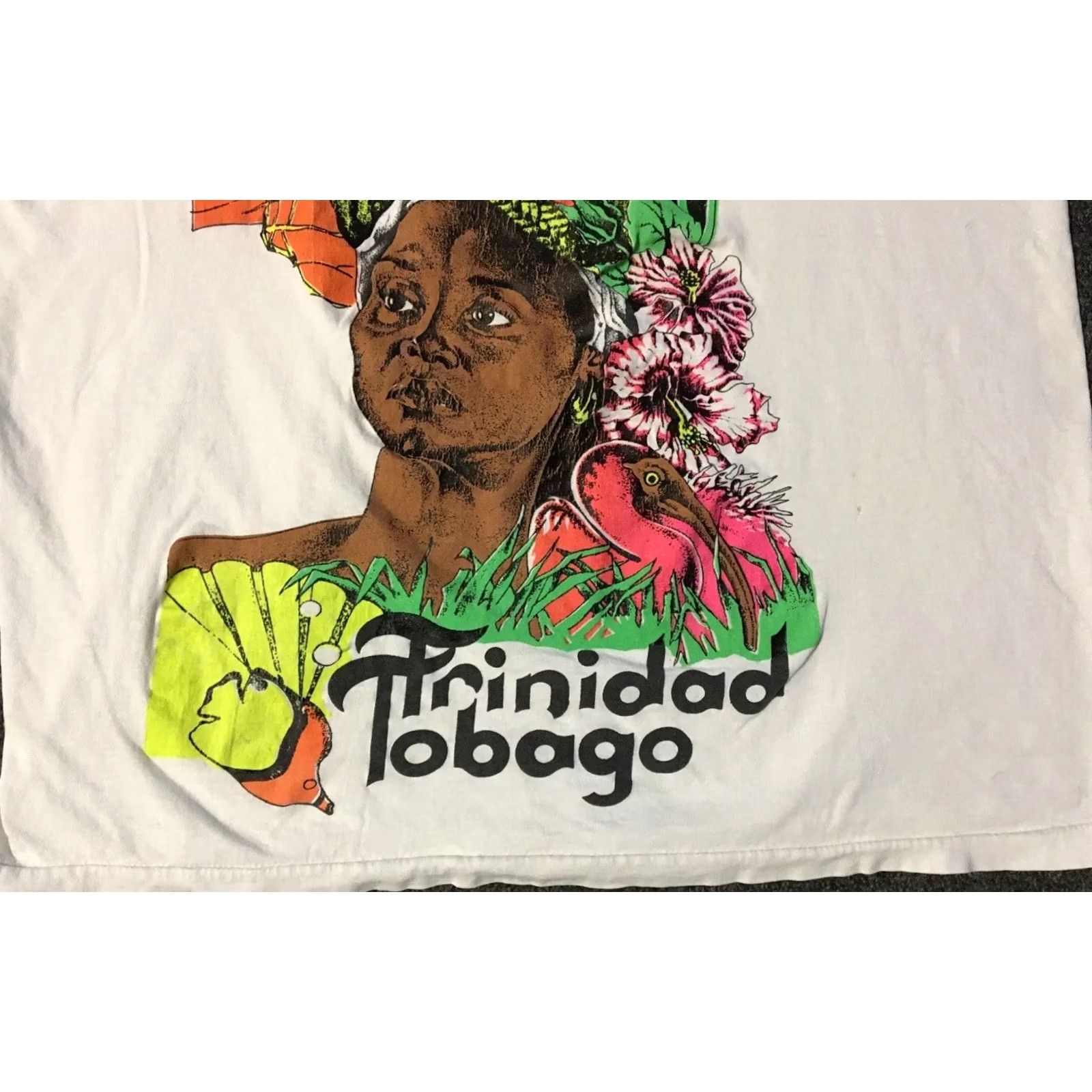 Vintage VINTAGE Trinidad & Tobago Tank Top S Shirt Sleeveless White 80s 90s Grunge Beach Surf Tribal Small Mens Size US S / EU 44-46 / 1 - 3 Thumbnail