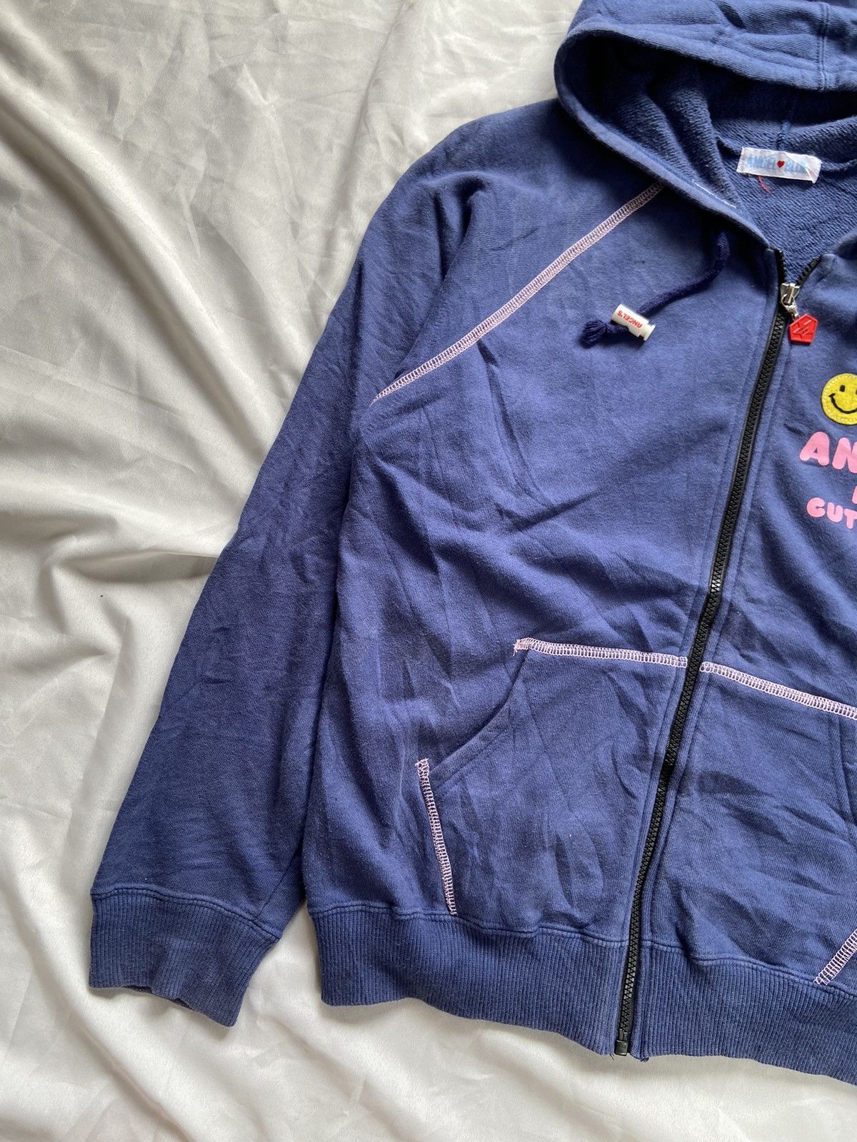 Angel Blue ANGELS BLUE POP & CUTE HAVE A NICE SMILE ZIP HOODIE Size US S / EU 44-46 / 1 - 4 Thumbnail