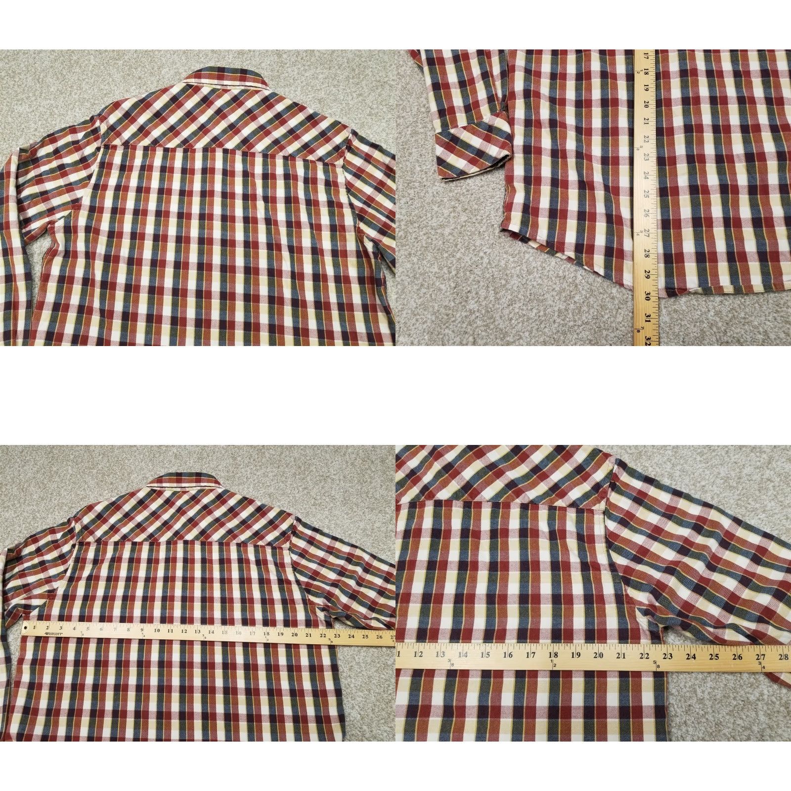 Vintage VINTAGE HornyToad Shirt Mens 2XL Blue Red Plaid 100% Organic Cotton Long Sleeve Button-Up Classic Outdoor Casual Mens Size US XXL / EU 58 / 5 - 8 Thumbnail