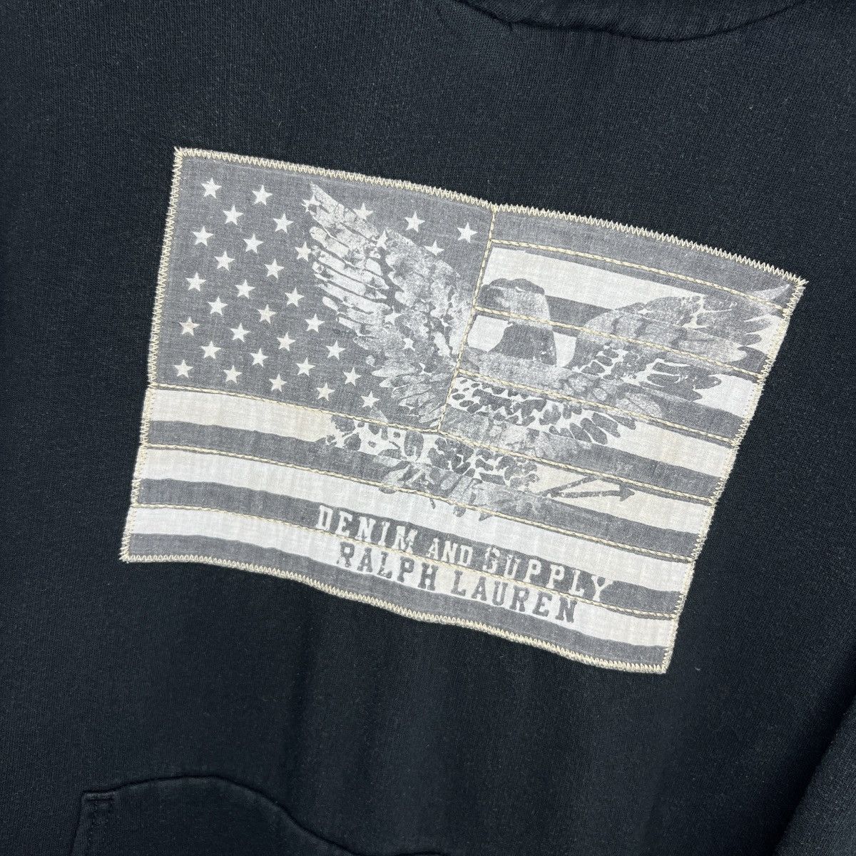 Denim & Supply Ralph Lauren Vintage Polo Ralph Lauren Hoodie USA Flag Denim & Supply Size US XL / EU 56 / 4 - 5 Thumbnail
