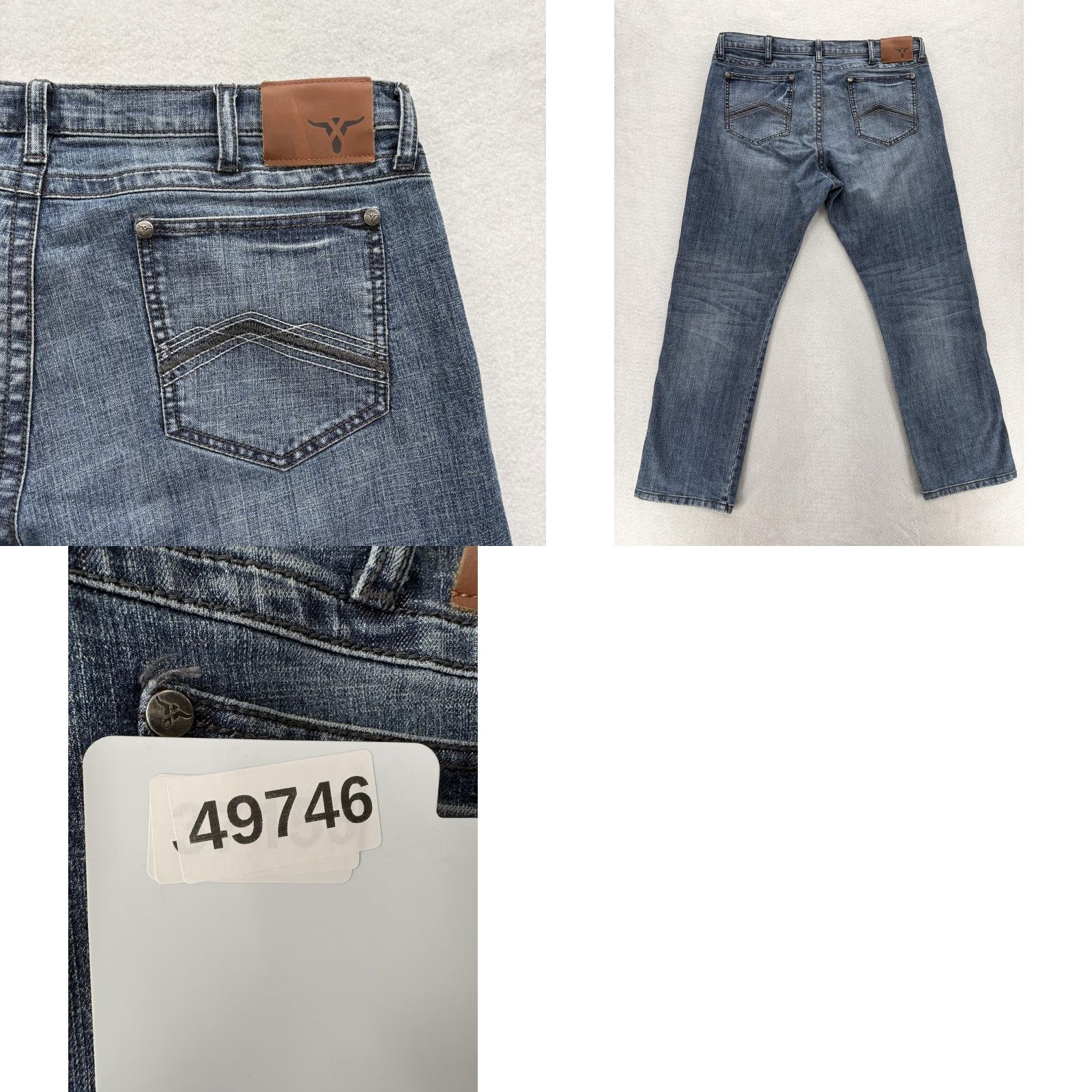 Wrangler Wrangler 20X Slim Straight Jeans Mens 38x32 Blue Denim Stretch 44 Western Style McCowboy Southwestern Pockets Zip Vegetables? Size US 38 / EU 54 - 9 Thumbnail