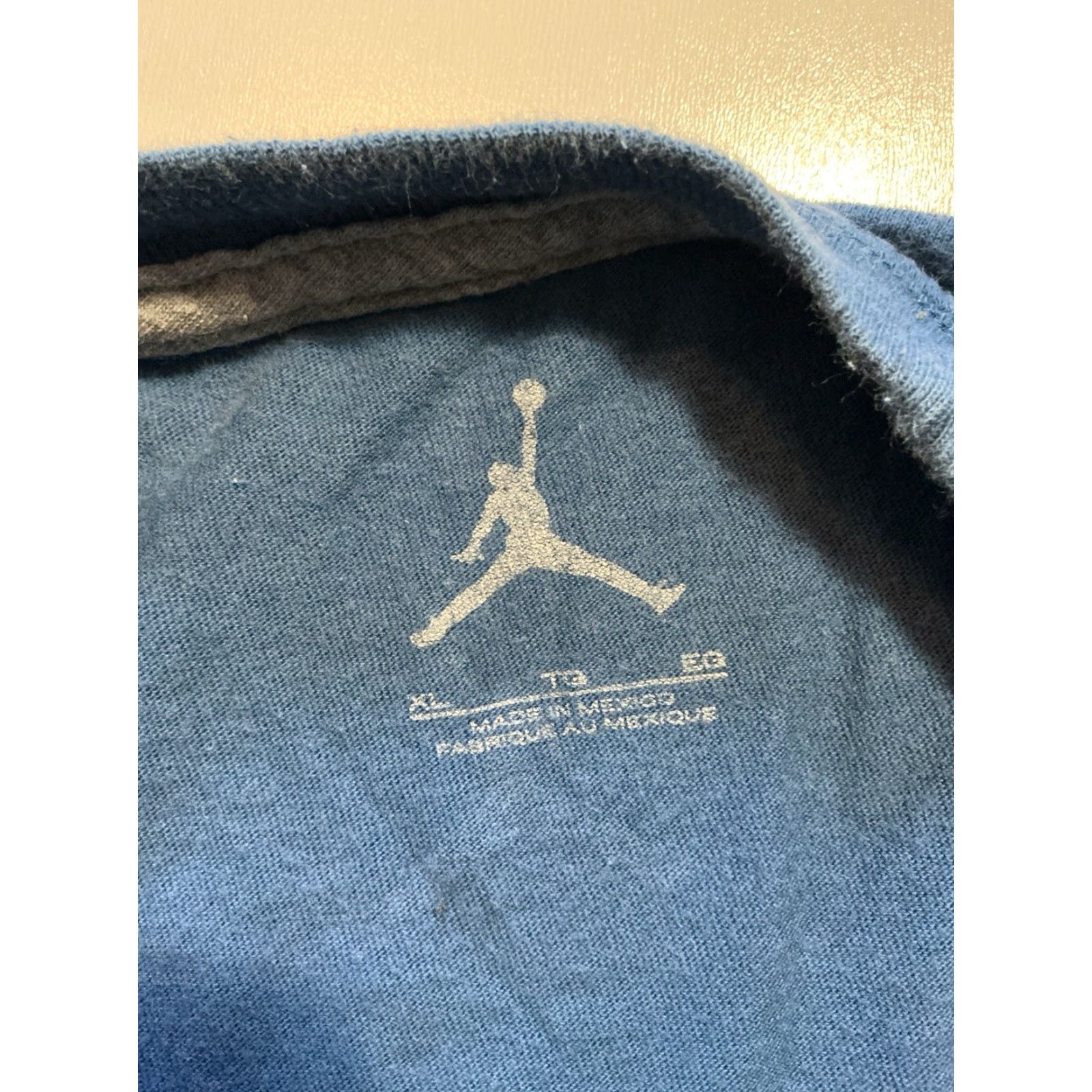 Jordan Brand VINTAGE Air Jordan Nike Jumpman Of Course It’s The Shoes Blue S/S Graphic T-Shirt XL Mens Size US XL / EU 56 / 4 - 5 Thumbnail