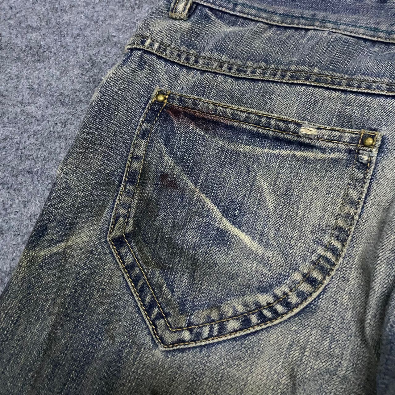 If Six Was Nine 💥Best Offer💥Vintage Midas Punk Distressed Denim Size 31" - 8 Thumbnail