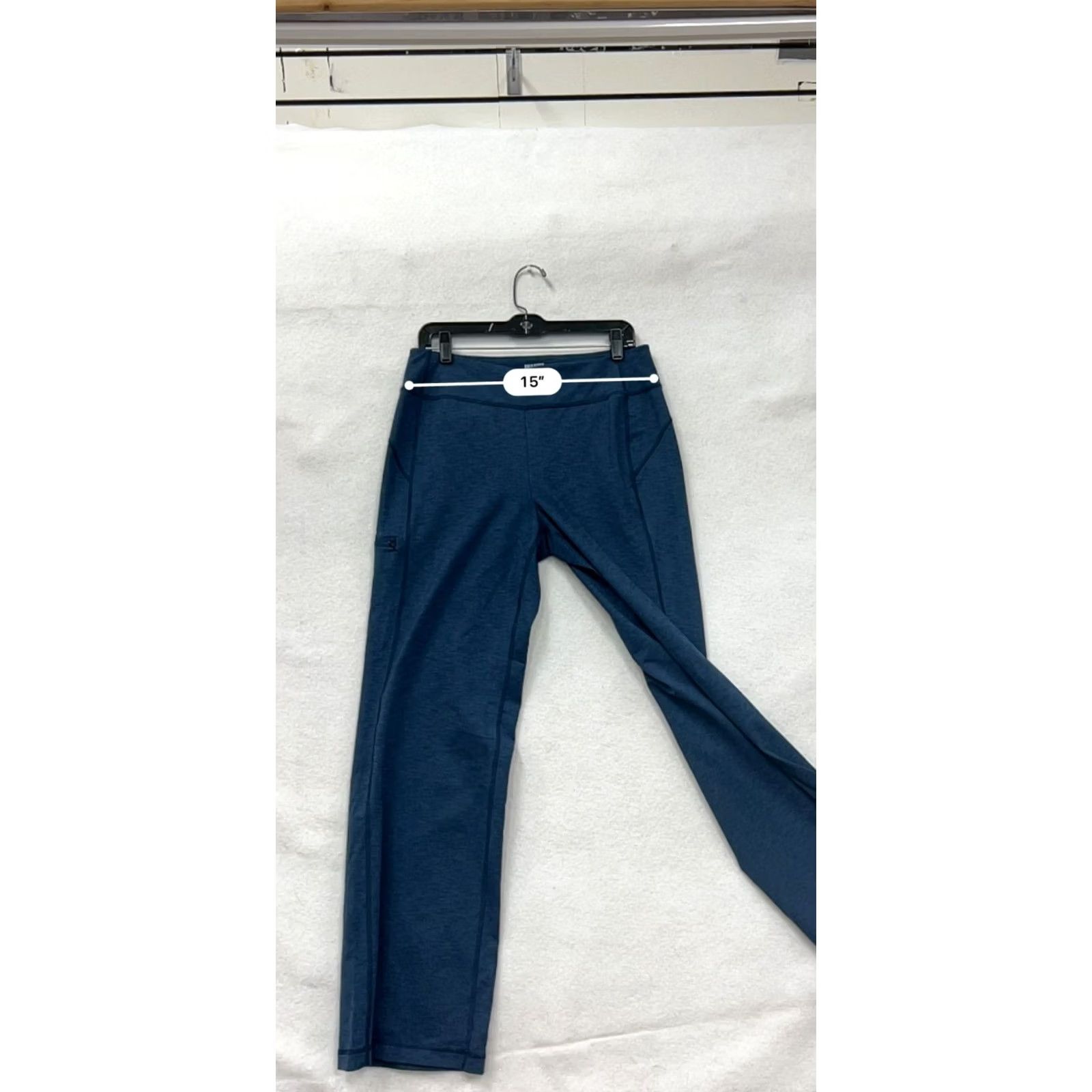 Duluth Trading Company Duluth Trading Womens Pants Knit Stretch M Blue Ankle Nylon Polyester 6598 Size 32" / US 10 / IT 46 - 7 Thumbnail