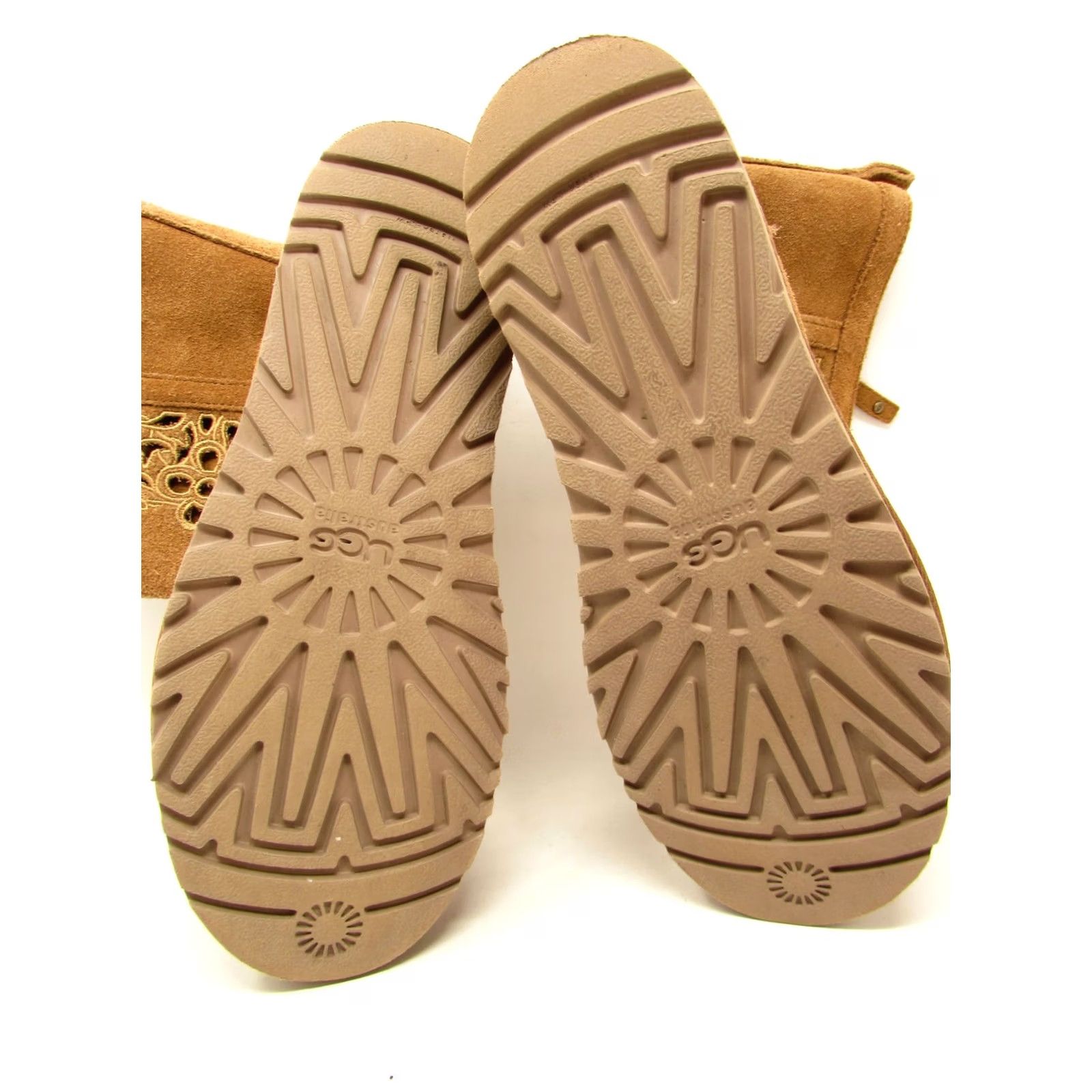 Ugg UGG Lo Pro Floral Cutout Suede Boots Women Size 6 Brown US 6 UK 4.5 Boots Womens Size US 7 / IT 37 - 4 Thumbnail