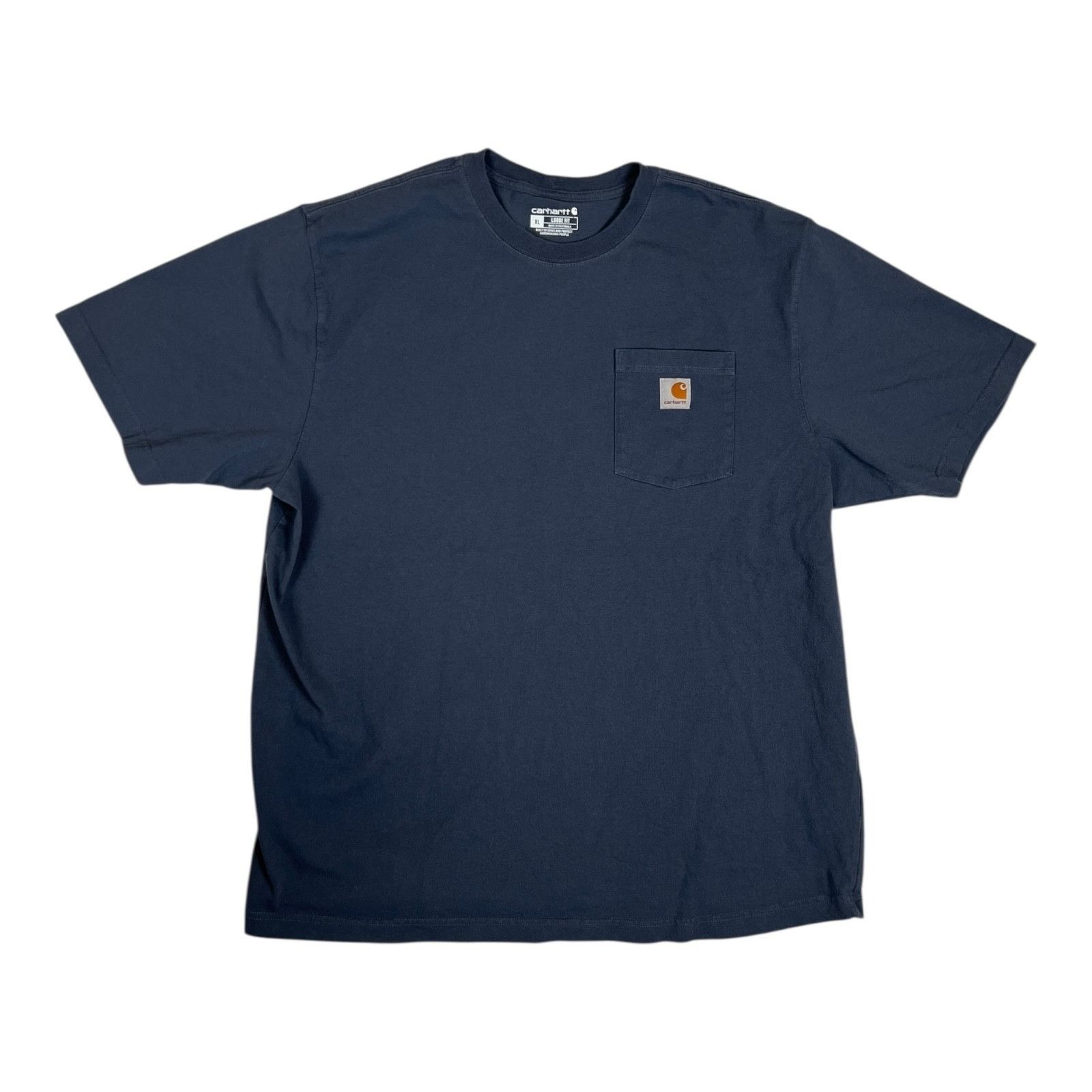 Carhartt Vintage Carhartt Navy Blue Pocket Shirt Size XL Loose Fit Fa Size US XL / EU 56 / 4 - 1 Thumbnail