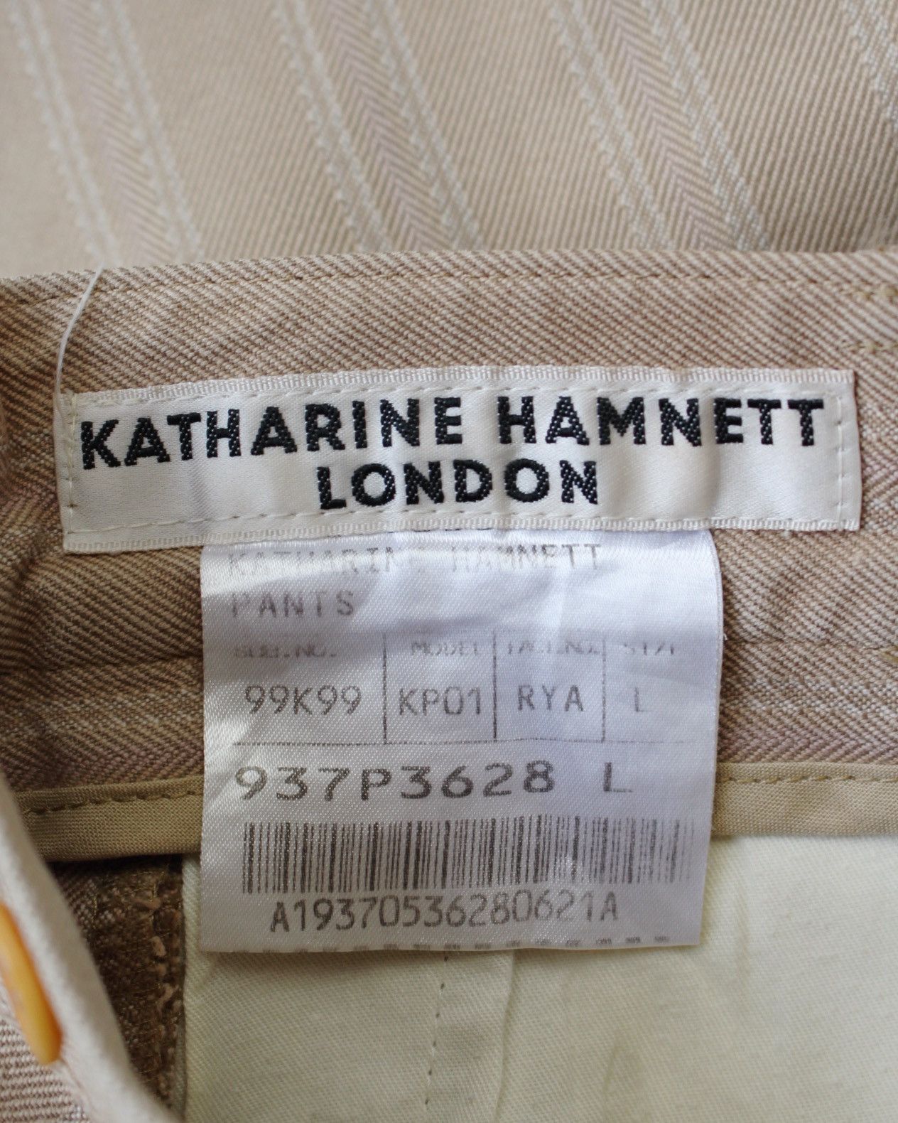 Katharine Hamnett London 2000S KATHARINE HAMNETT LONDON STRIPED CORDURA PANTS Size US 30 / EU 46 - 9 Thumbnail