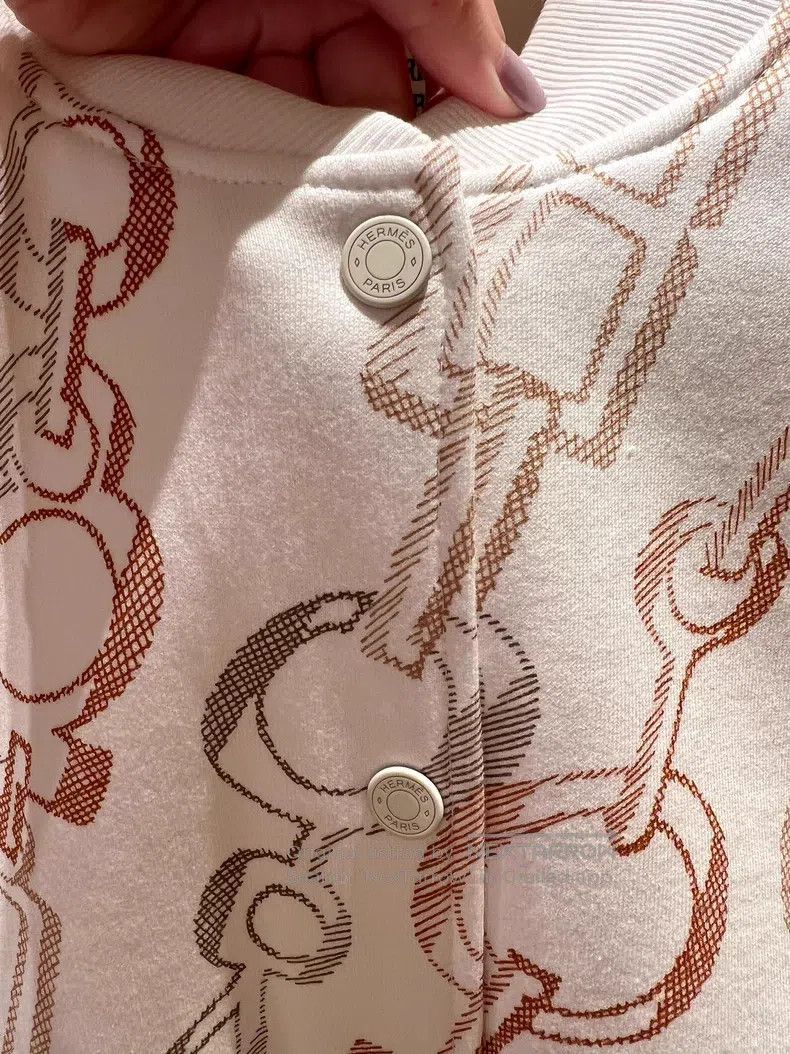 Hermes Hermes Swirling Melody baseball jacket Size XS / US 0-2 / IT 36-38 - 9 Thumbnail