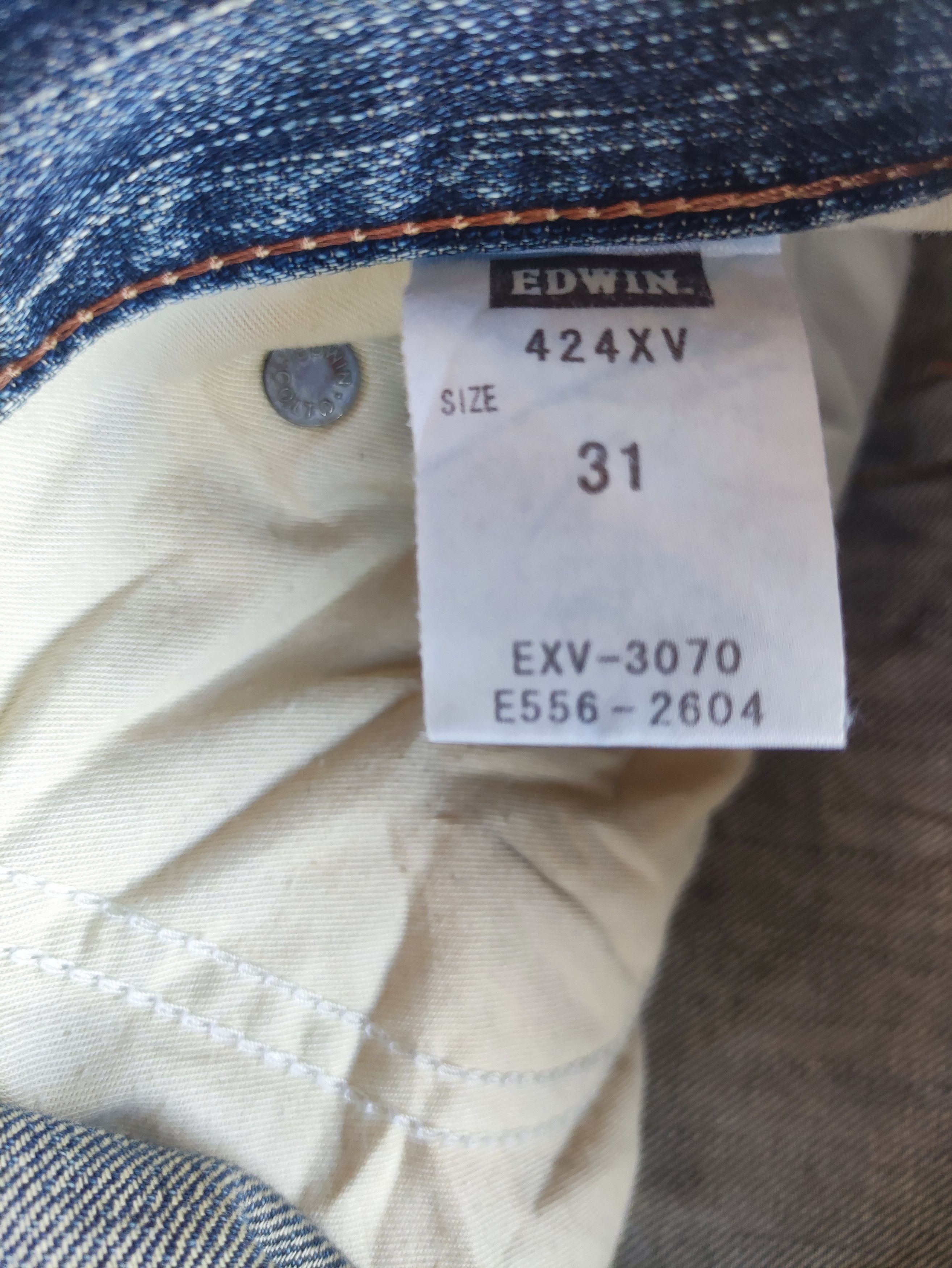 Edwin Vintage Edwin Distress Faded Edwin W35 Size US 35 - 7 Thumbnail
