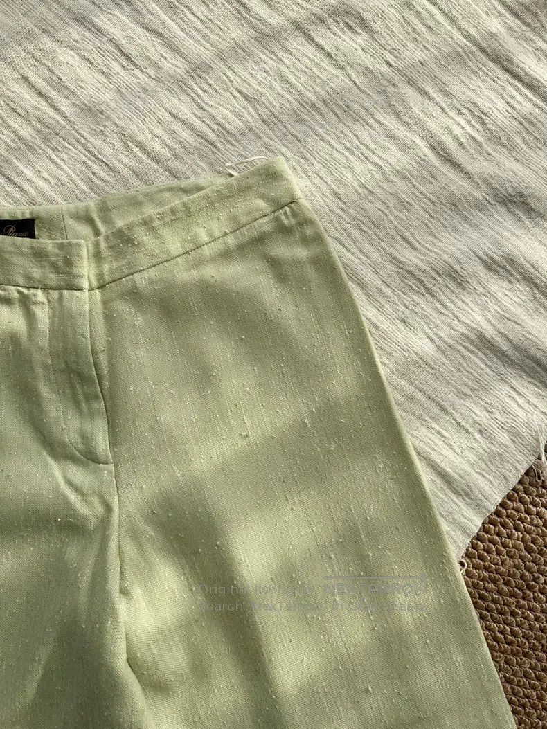 Loro Piana Loro Piana Silk Cashmere Crepe Wide Leg Pants, Spring Gree Size 27" / US 4 / IT 40 - 5 Thumbnail